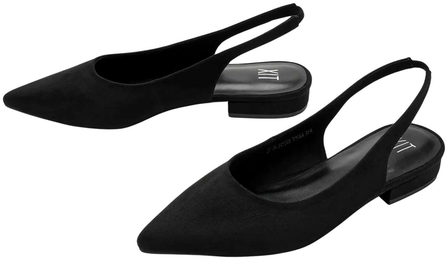 WKLY. naisten slingback-ballerinat Valley W345098 - BLACK - 2
