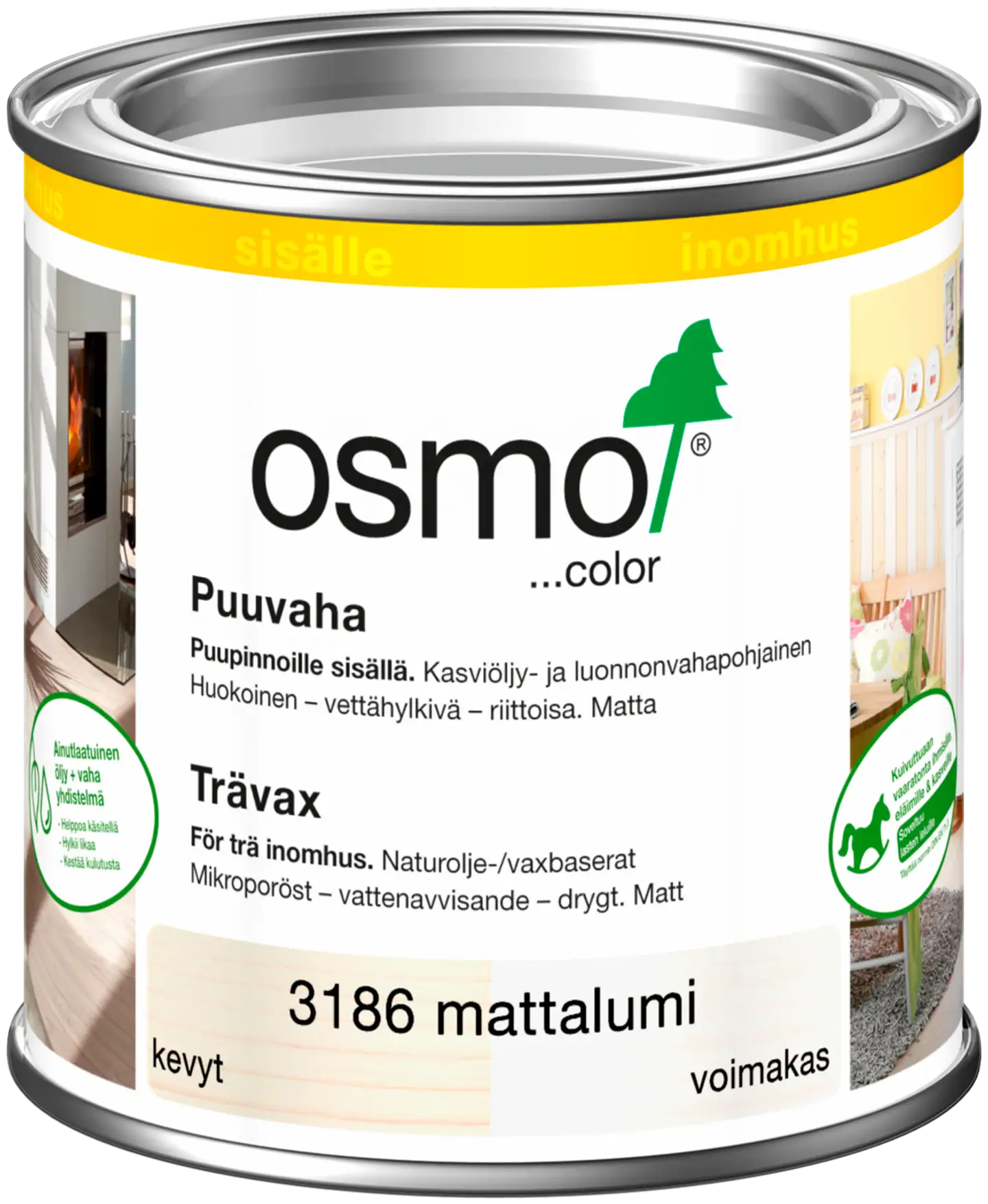 Osmo Color 375ml puuvaha 3186 mattalumi - 1