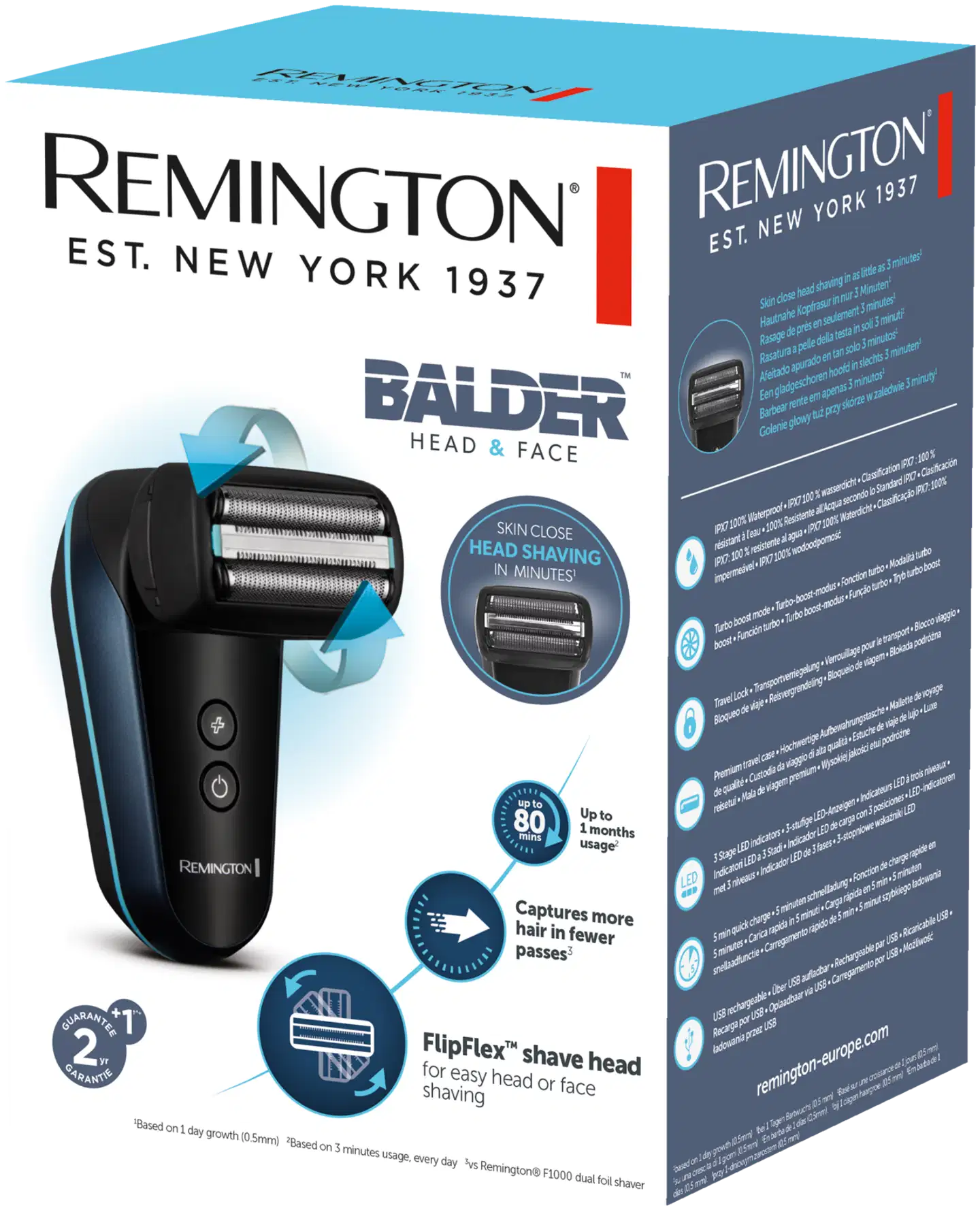 Remington hiustenleikkuri Balder™ Head&Face XF8000 - 3
