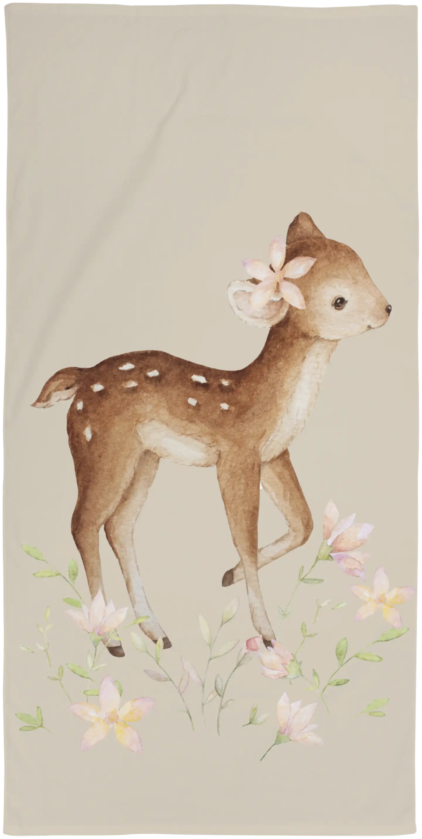 Ciraf lasten kylpypyyhe Bambi 70x140 cm beige