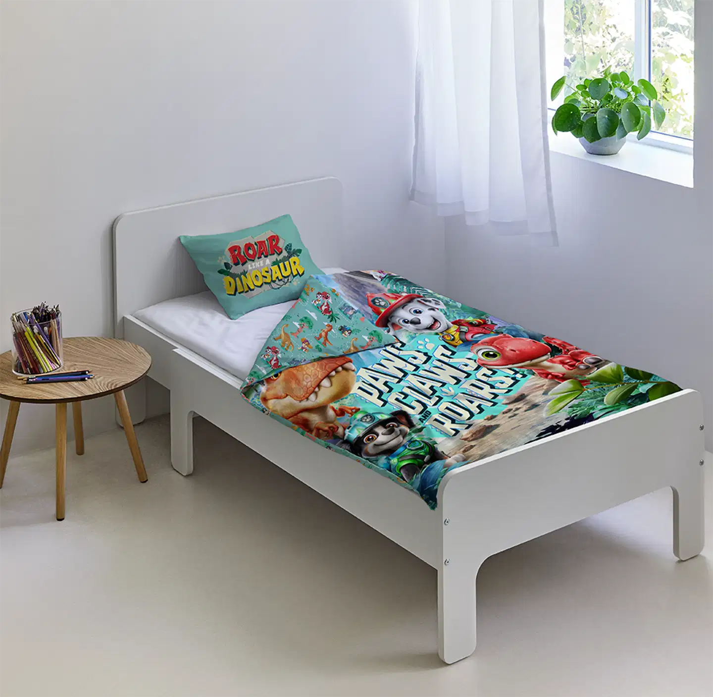 Lasten junior pussilakanasetti Paw Patrol 120x160+40x60 cm - 3