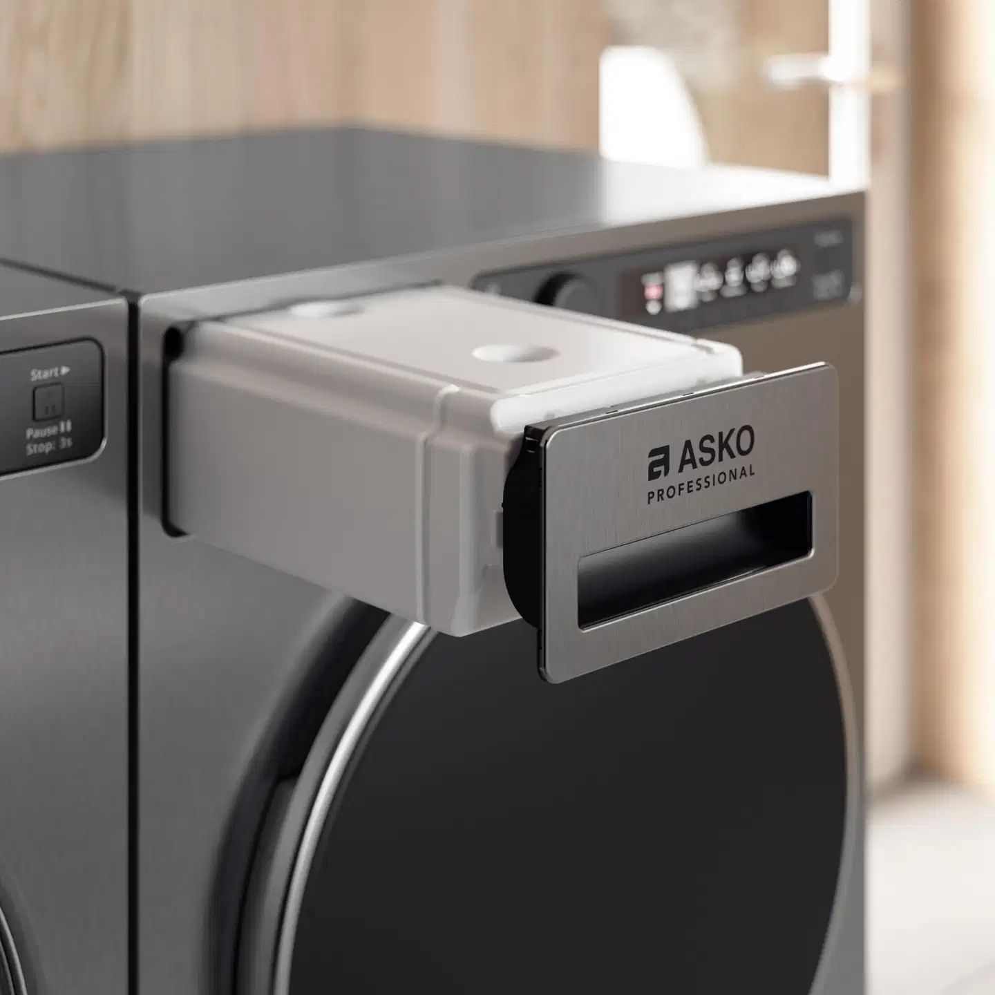ASKO Professional kuivausrumpu TDC1772C.T, 7kg, titaani - 3