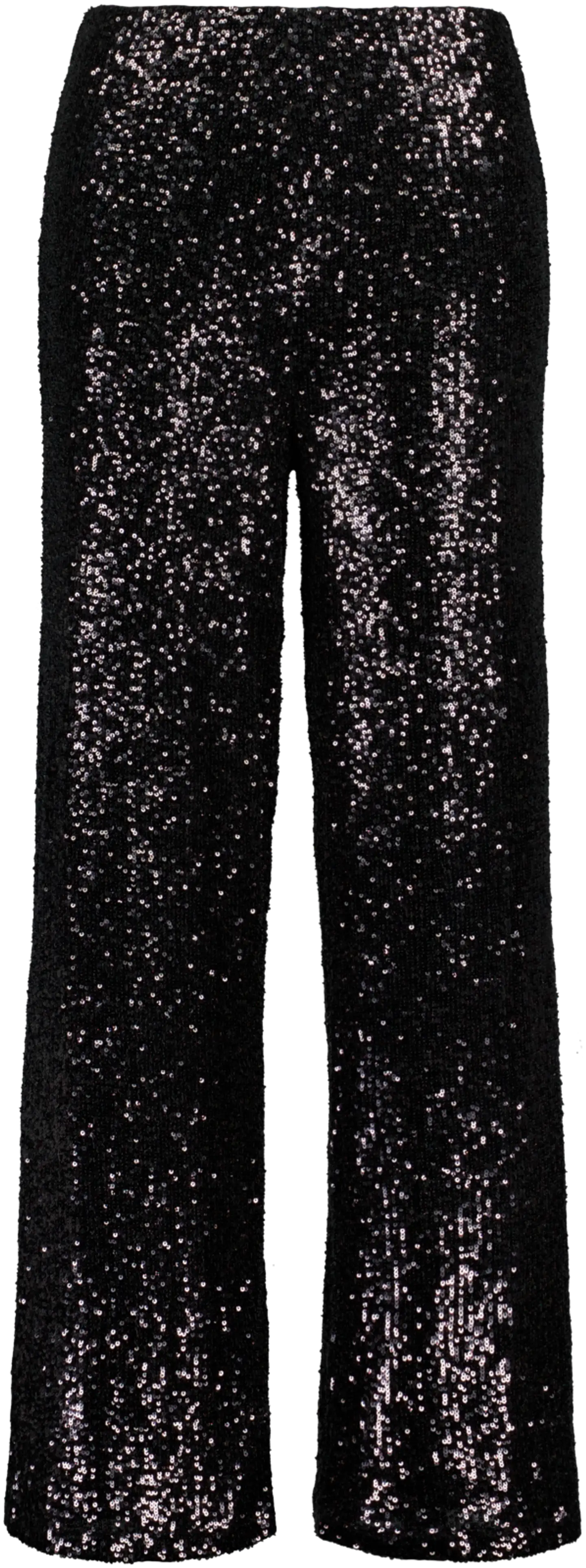 House naisten paljettihousut 222H402529 - Jet Black - 1