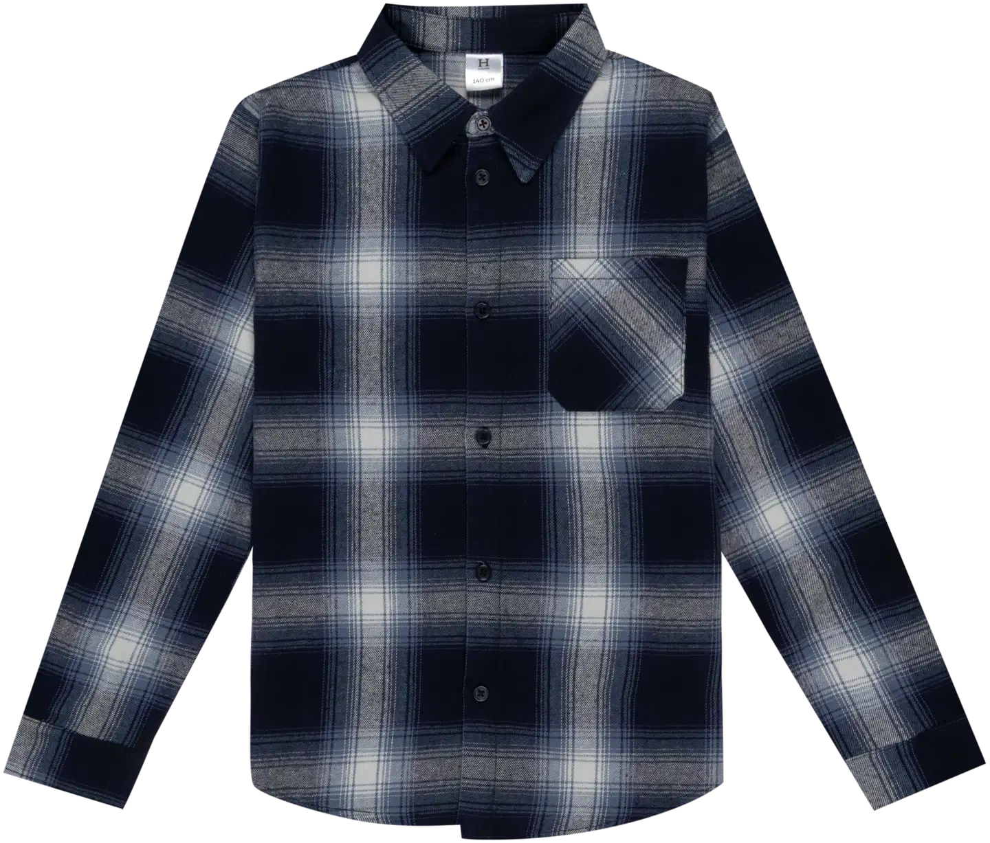 House lasten flanellipaita 23PH342614 - Blue check - 1