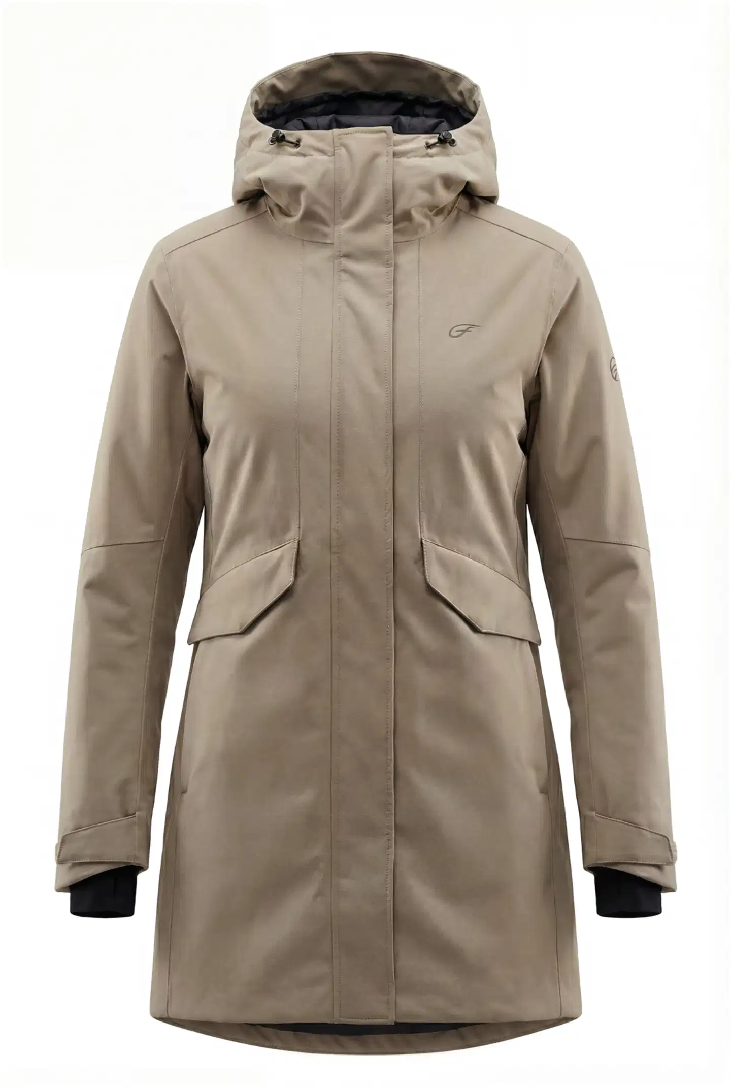 Five Seasons naisten parkatakki Vera - TAUPE - 1