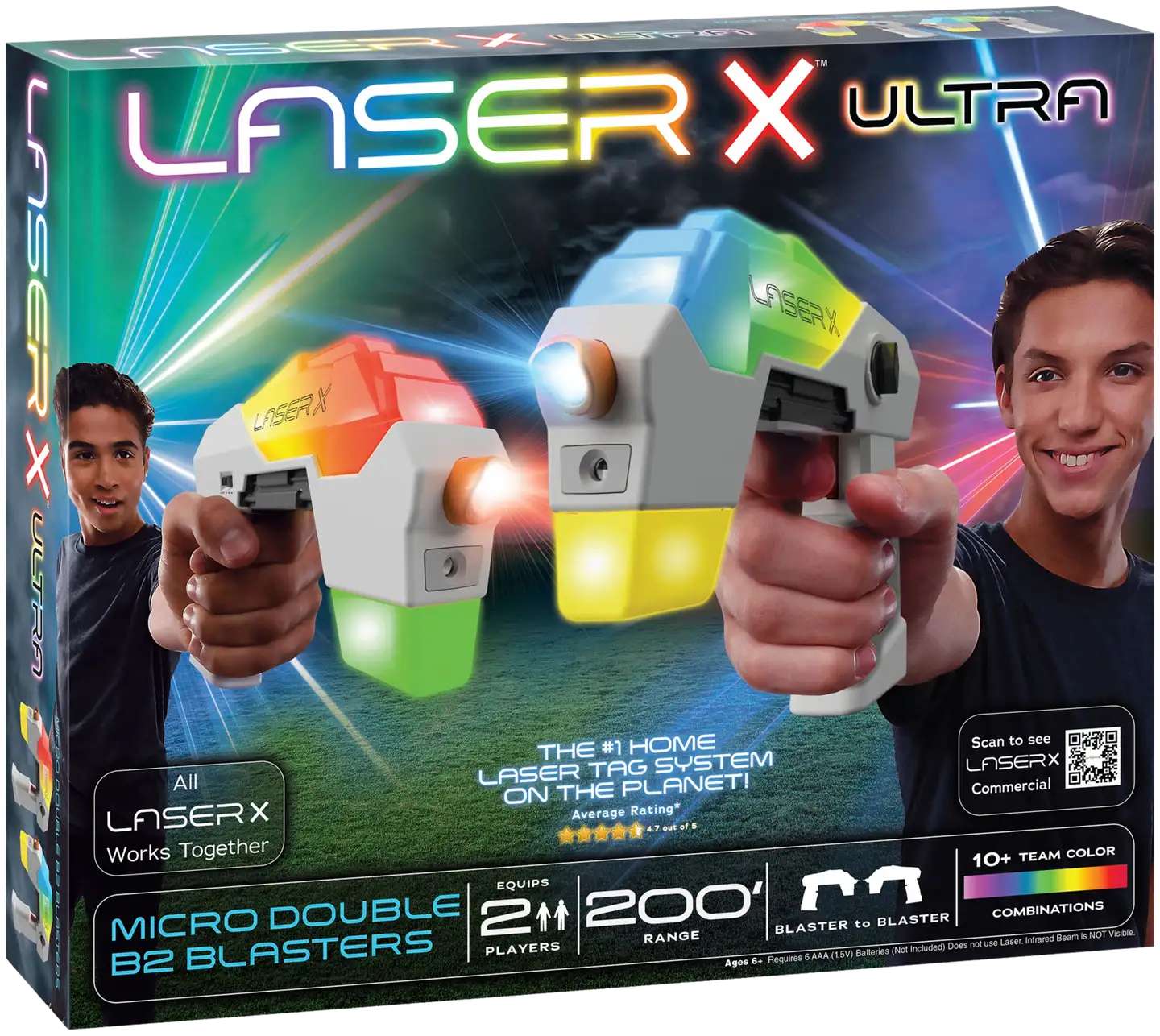 Laser X Micro Double Blaster to Blaster laserpyssypeli - 2