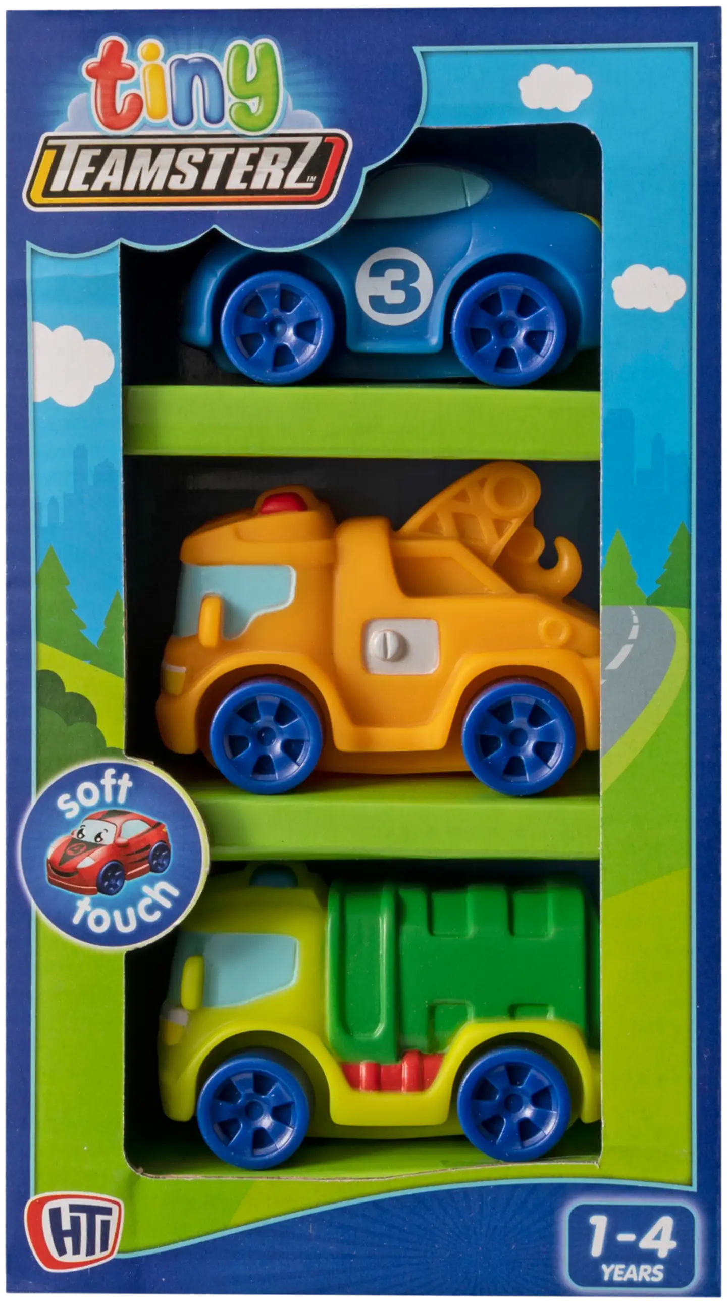 Tiny Teamsterz lelu kolme pikkuautoa - 4