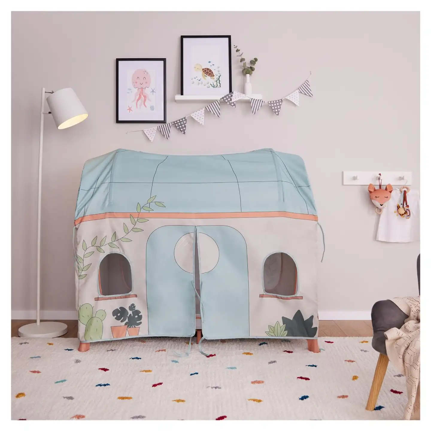 Hauck päällinen matkasänkyyn Travel Bed kasvit - 20