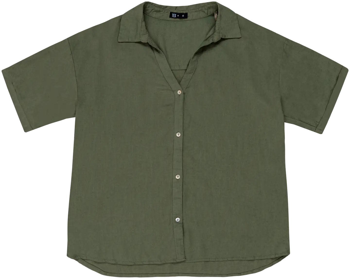 TEX naisten pellavapusero I983171 - Khaki - 1
