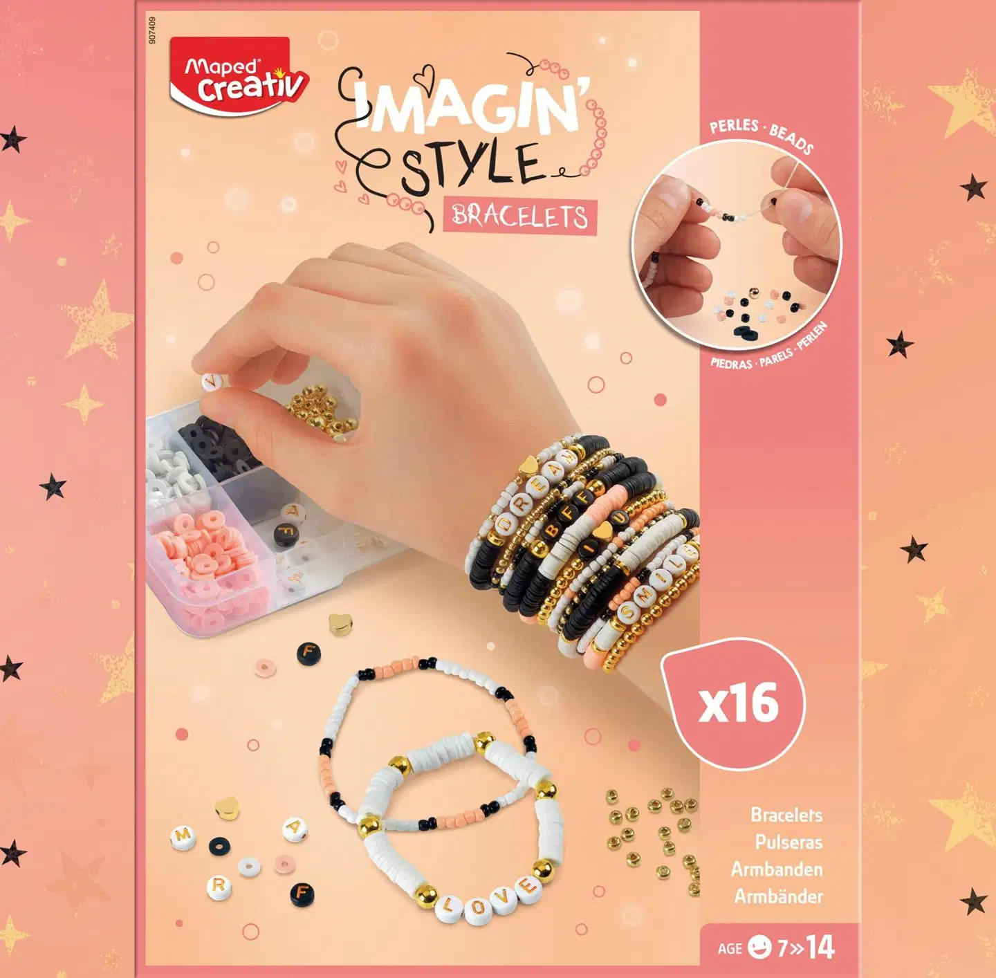 Maped askartelusarja Creativ Rannekorut Glam - 1