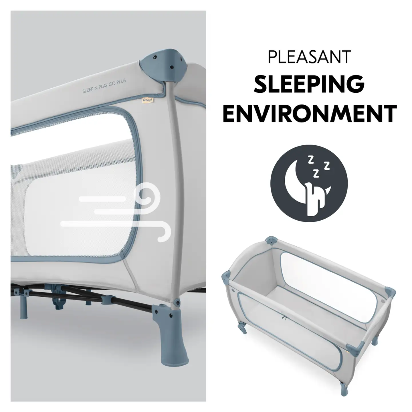 Hauck matkasänky Sleep N Play Go Plus sininen - 13