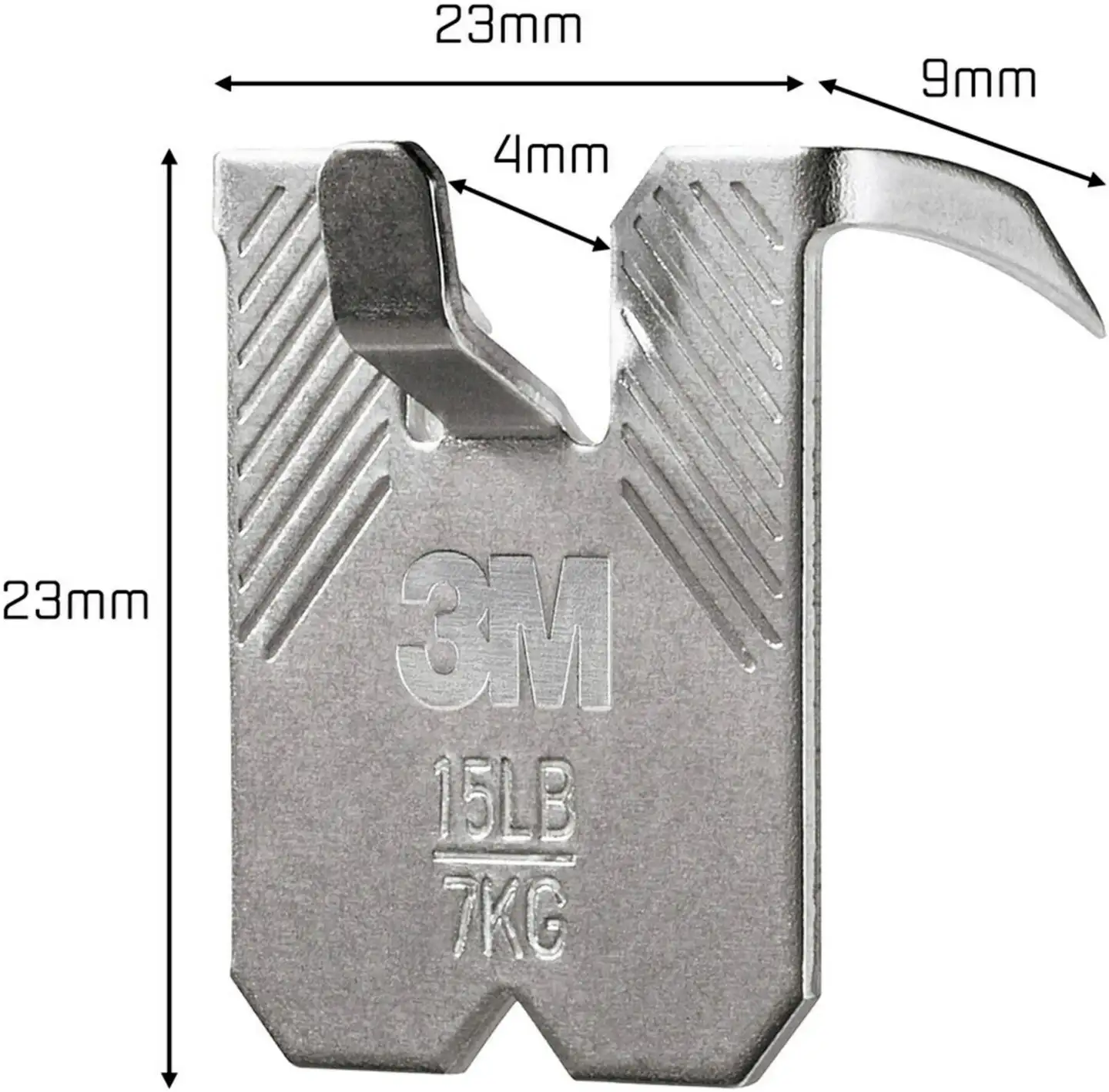 3M CLAW™-taulukoukku kipsilevylle, 7 kg 3PH7-2UKN, 2 ripustuskoukkua - 7