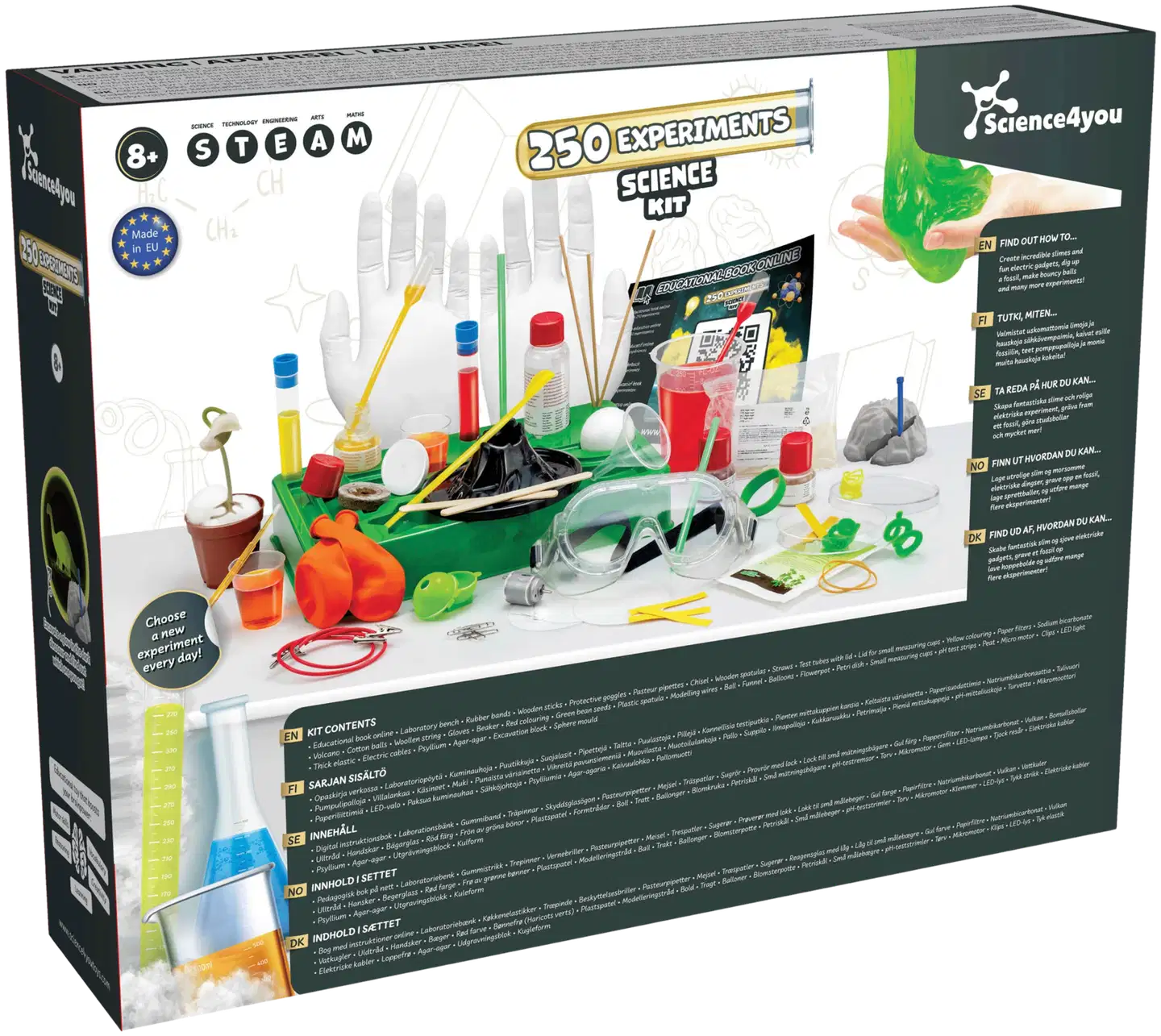 Science4You 250 Experiments -tiedesetti - 2