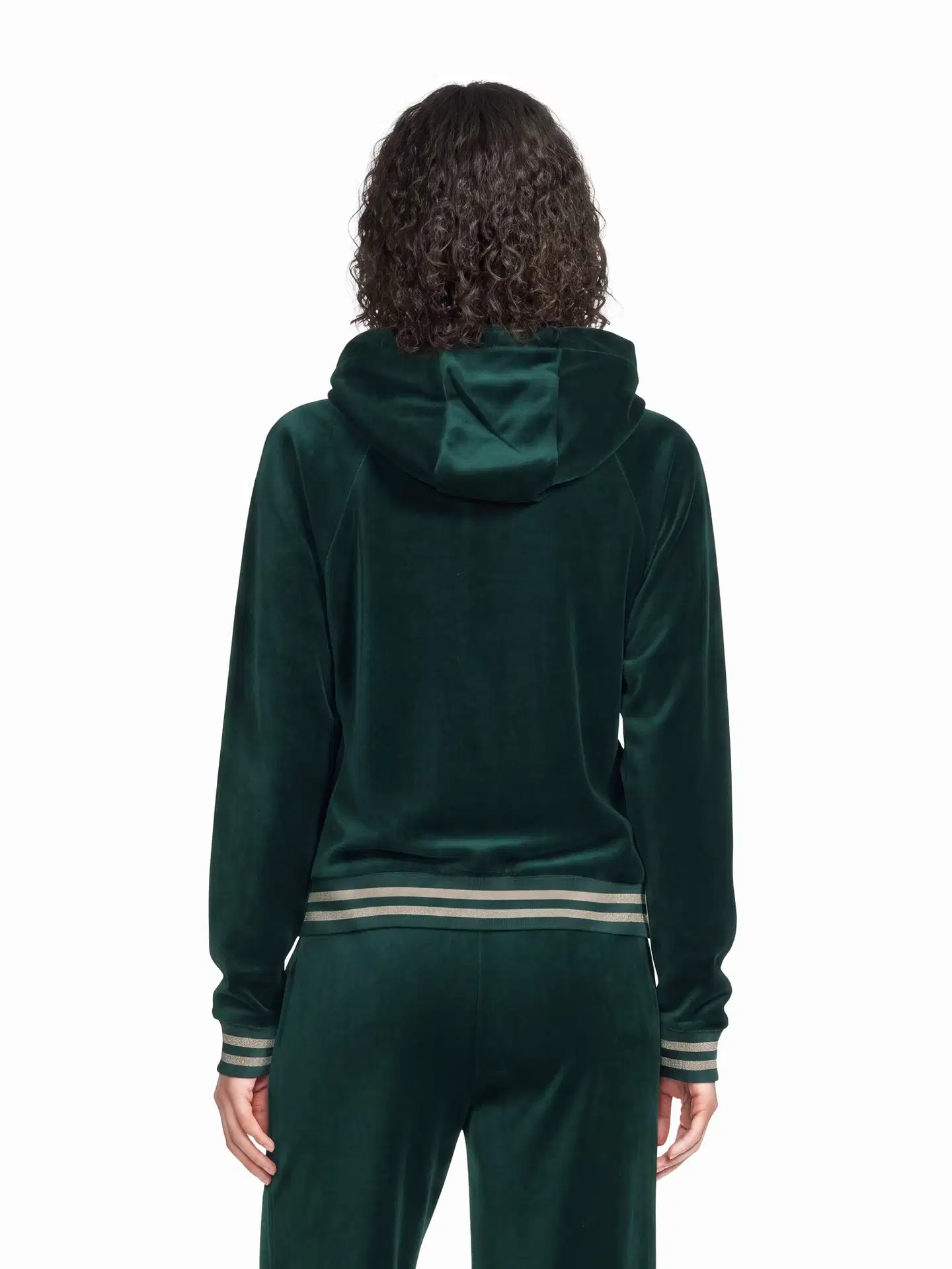 Danskin naisten hupparitakki velour DCA2601C - Dark Sea - 3