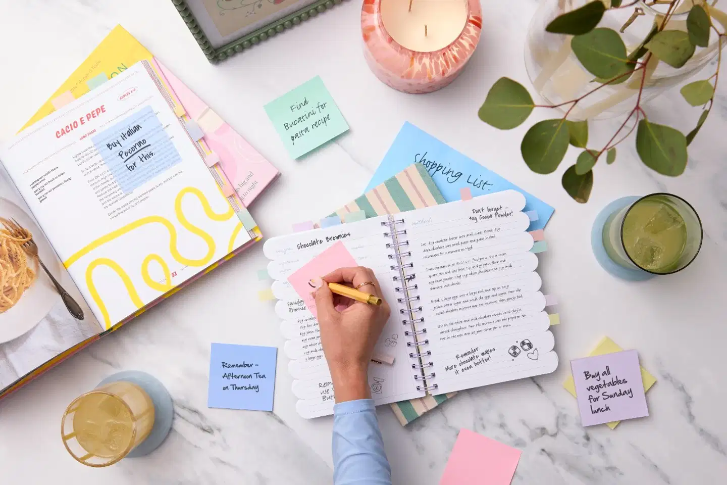 Post-it® Super Sticky 100% Recycled -viestilaput, 654-RSS2-PSYP, keltainen ja vaaleanpunainen, 76 mm x 76 mm, 70 viestilappua/lehtiö, 2 lehtiötä/pakkaus - 9