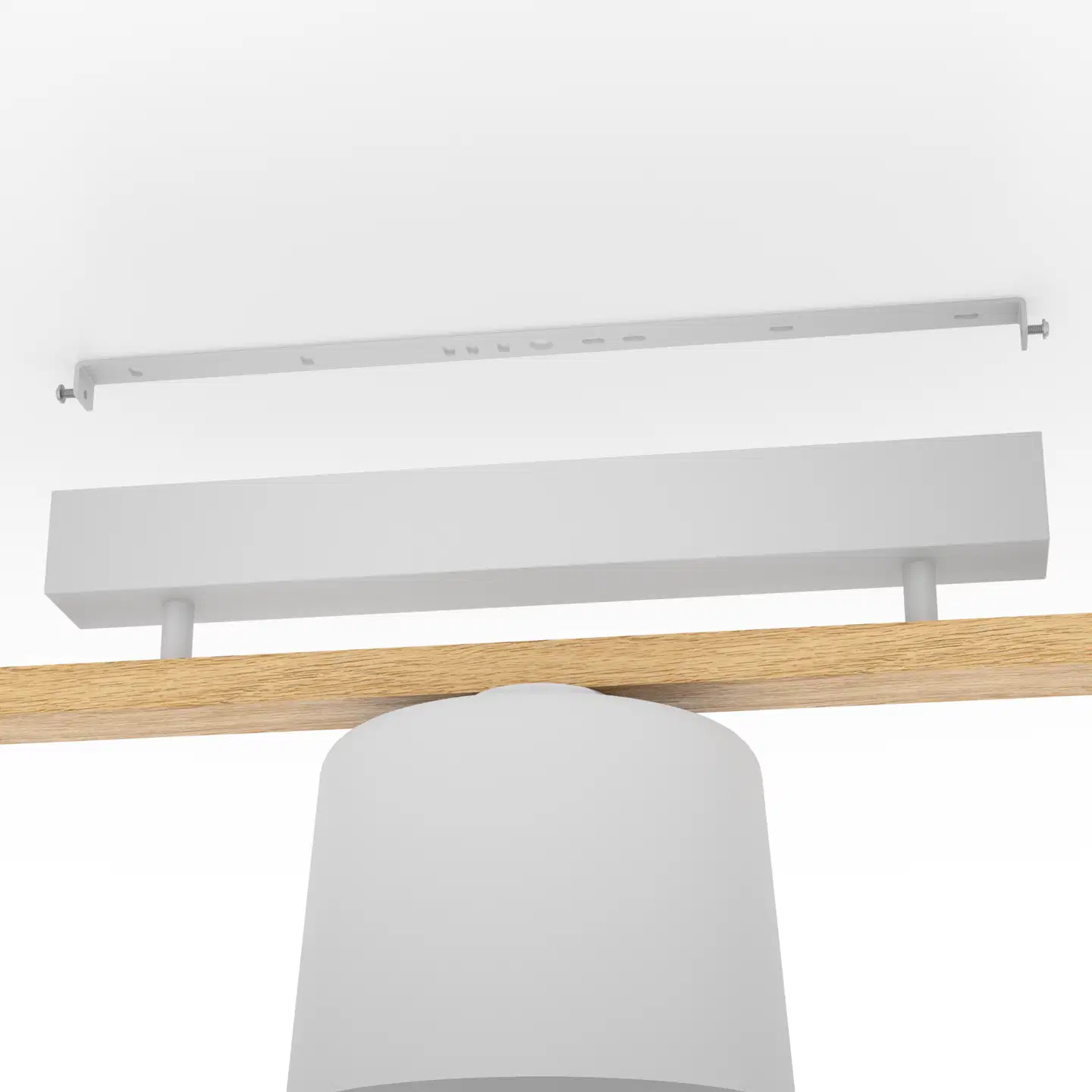 EGLO Kattovalaisin Mariel 3x40W 91x19cm puu/vaaleanharmaa - 2