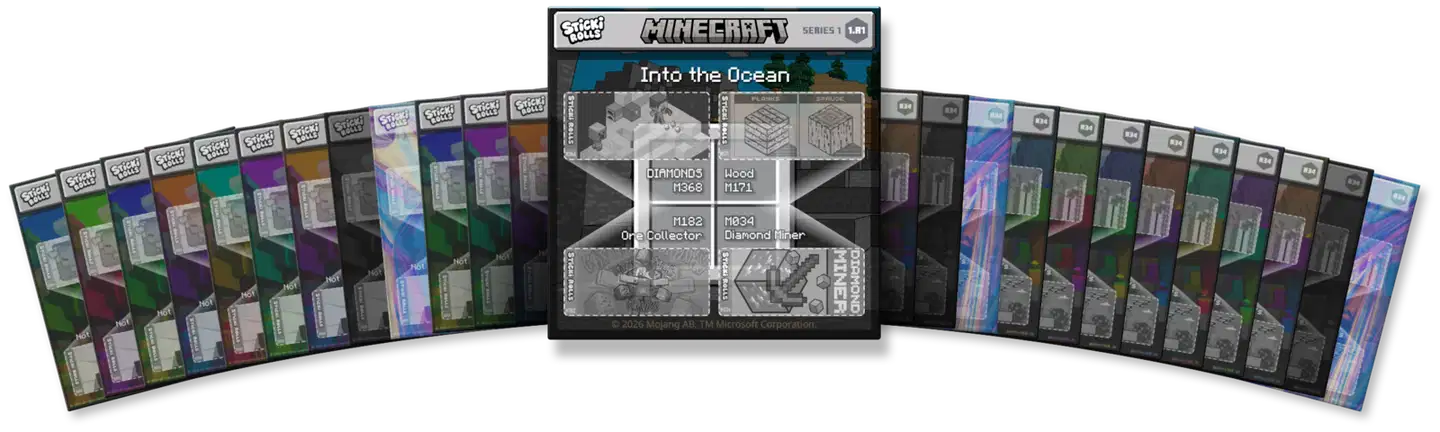 Sticki Rolls Minecraft Koru ja Keräilykansio - 7