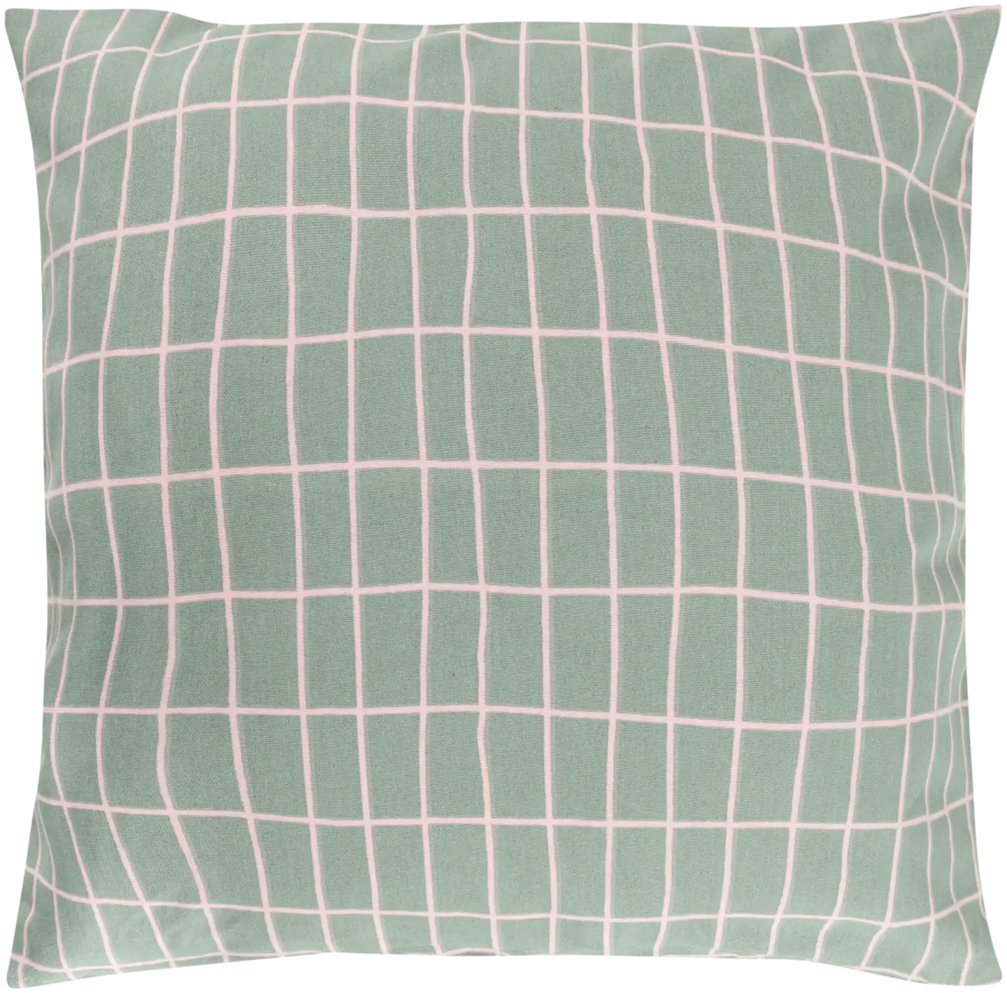 House sisustustyynynpäällinen Elonkorjuu 50x50 cm vihreä/vaaleanpunainen PatternLab - 1
