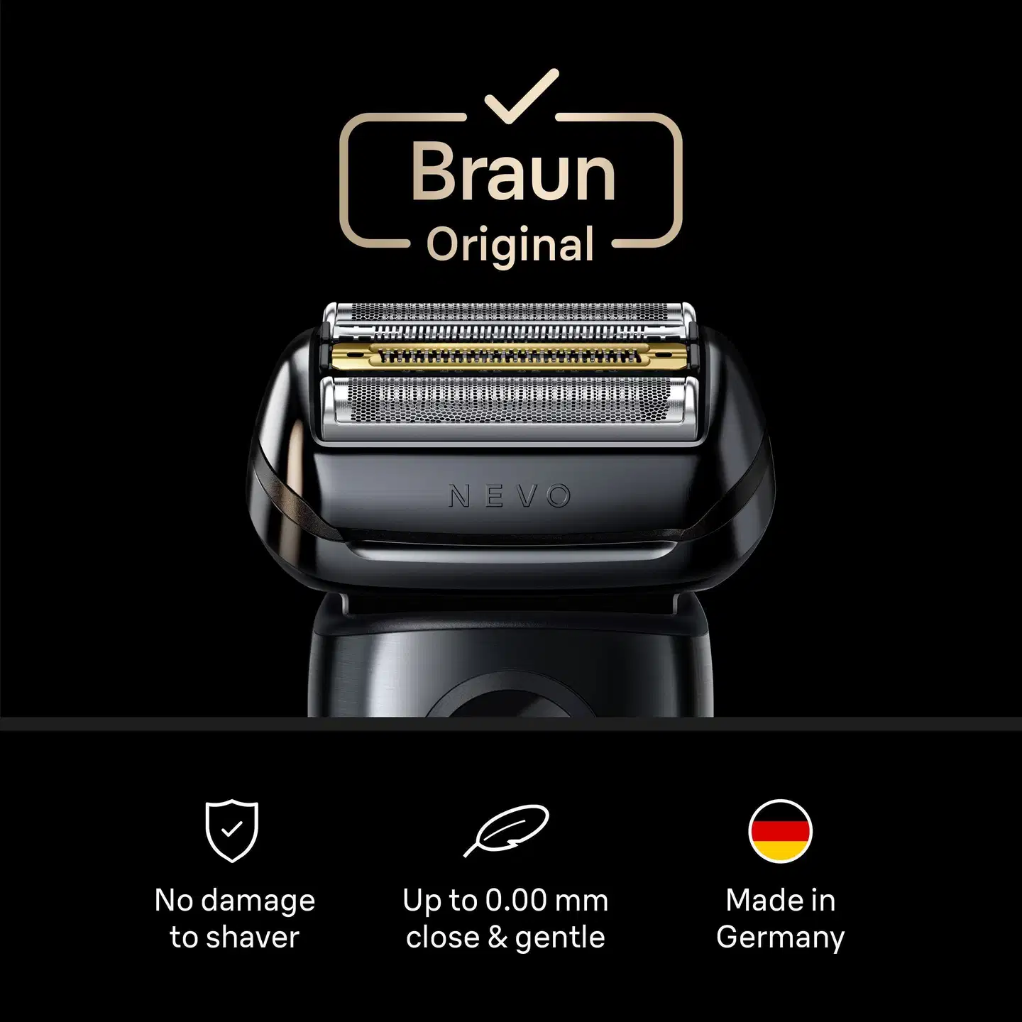 Braun NEVO parranajokoneen vaihtoajopää hopea - 4