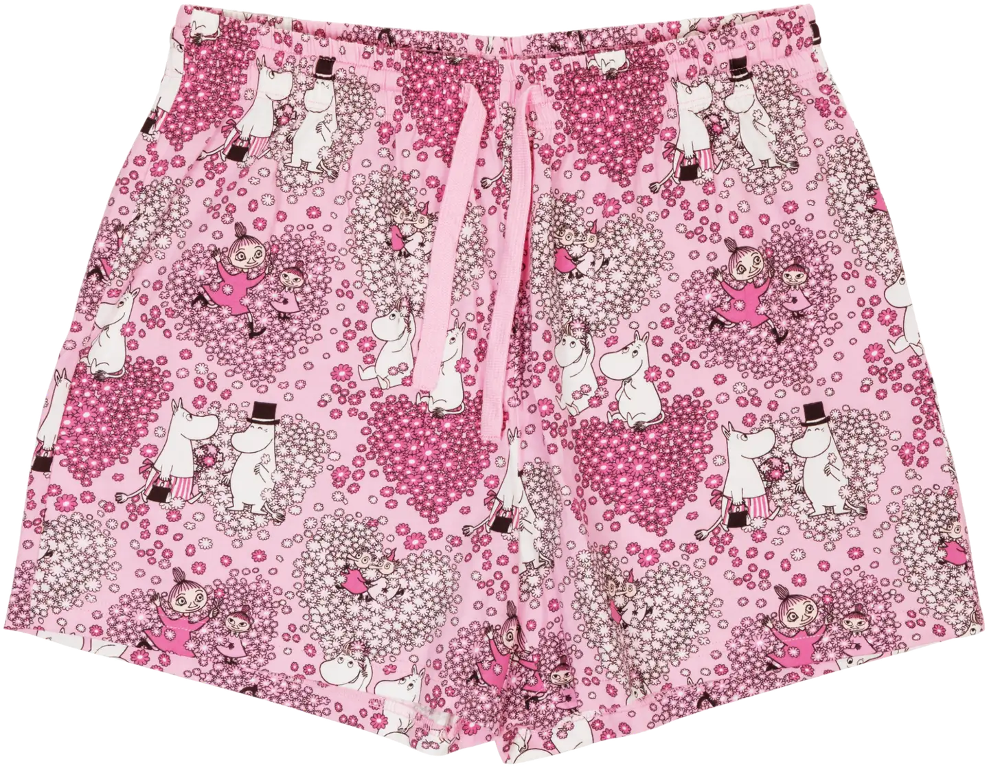 Muumi naisten shortsipyjama Eevi Ystävät 792 - Vaaleanpunainen - 3