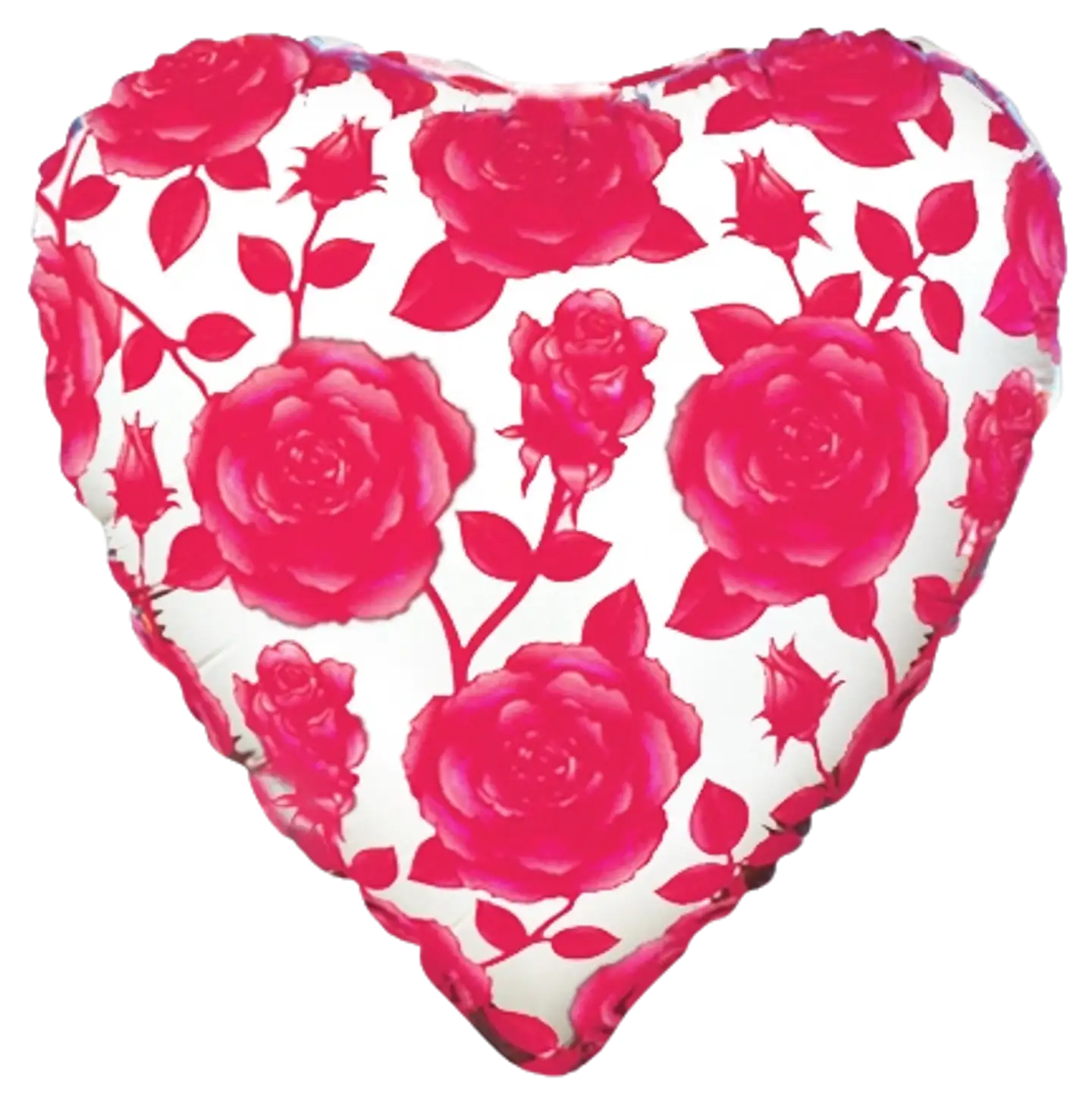 Ruusut sydän foliopallo  5 kpl/pss