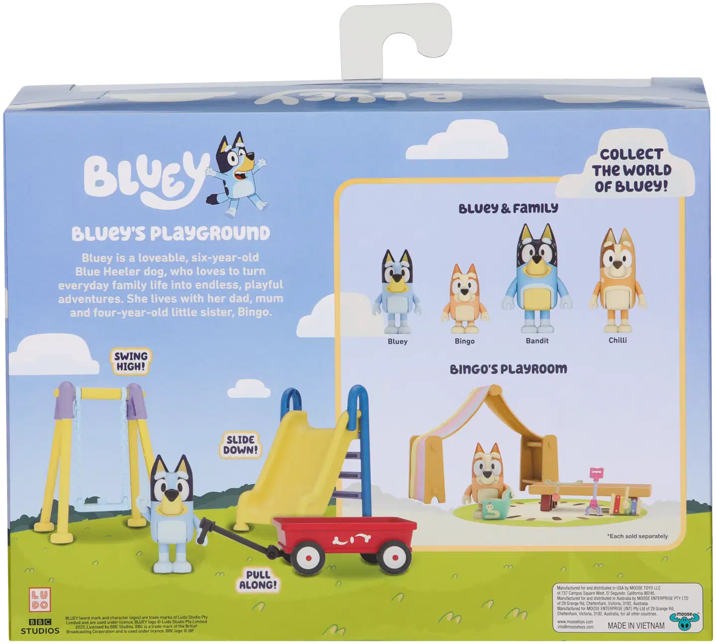 Bluey Playground -leikkikenttä ja hahmo - 2