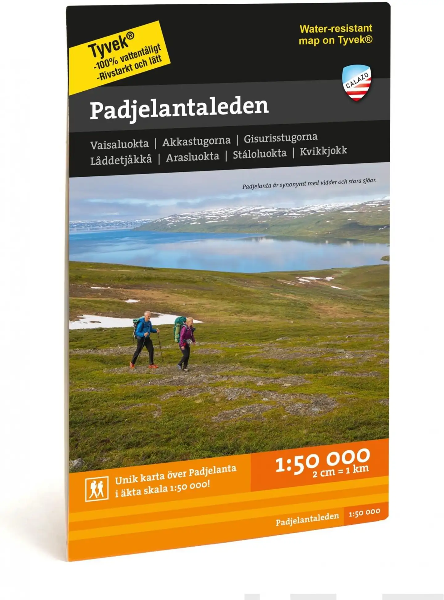 Padjelantaleden  -retkeilykartta