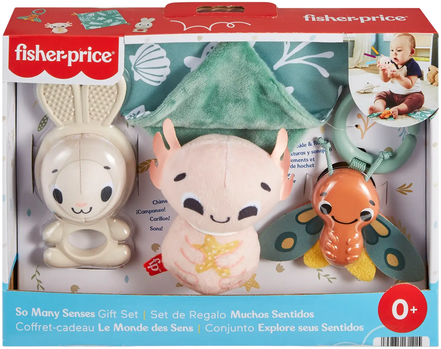 Fisher-Price Sensimals So Many Senses lahjapakkaus vauvalle - 1