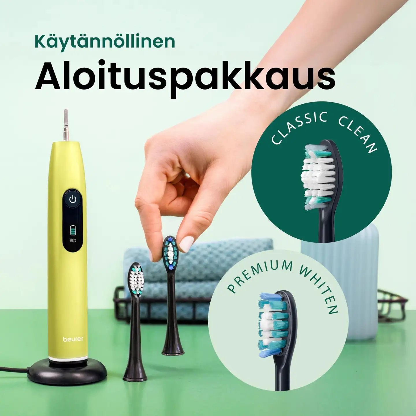 Beurer sähköhammasharja SC50 Sonic splashy lemon - 9