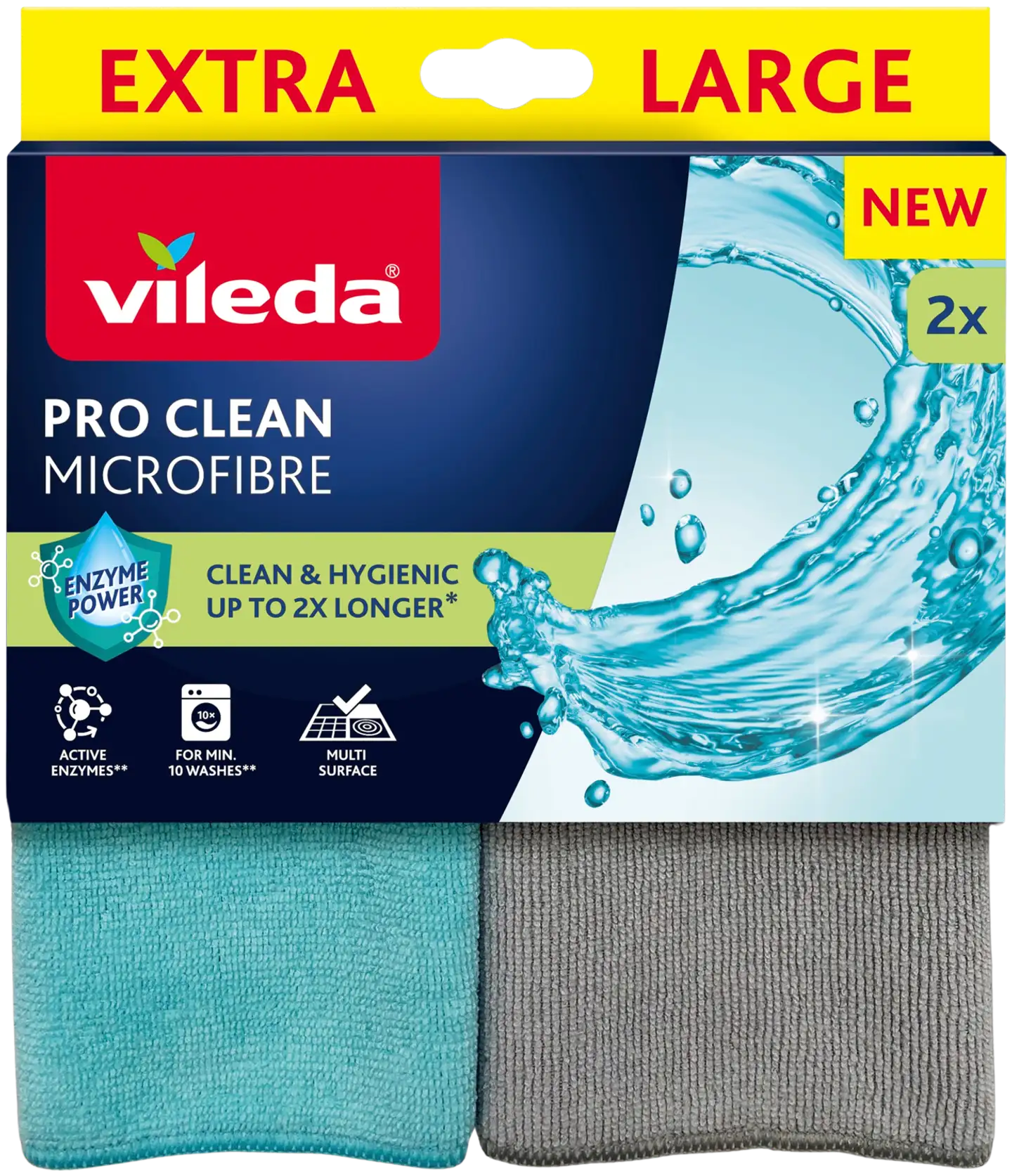 Vileda Pro Clean mikrokuituliina XL 2 kpl