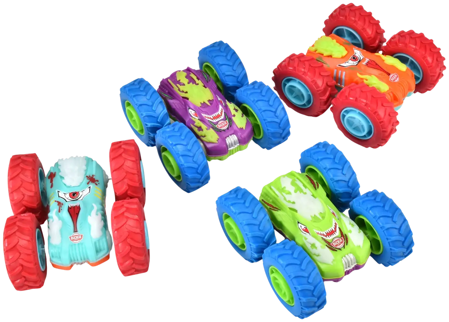 Dickie Toys Monster Flippy kitka-auto, 10 cm, useita erilaisia, myydään yksittäin - 7