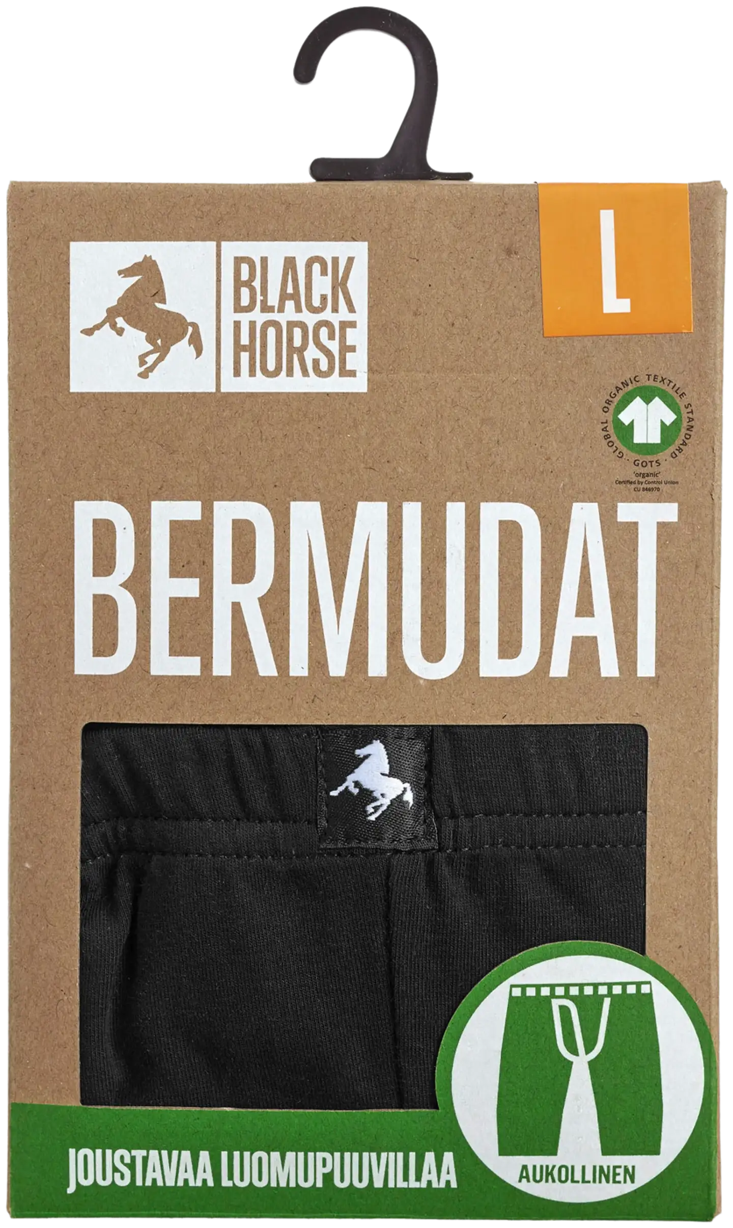 Black Horse miesten bermudat I52788 - BLACK - 2