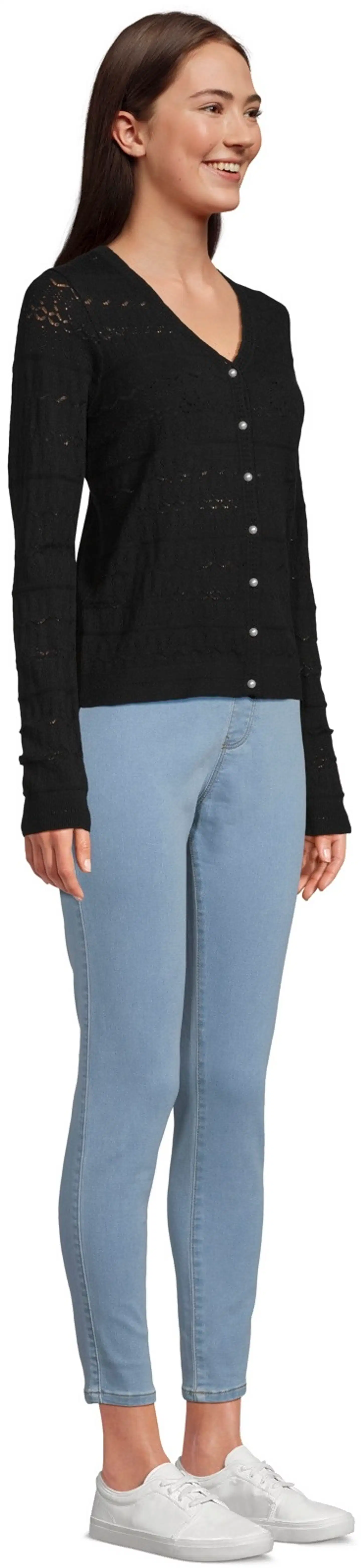 House naisten neuletakki lyhyt 213H262910 - black - 4