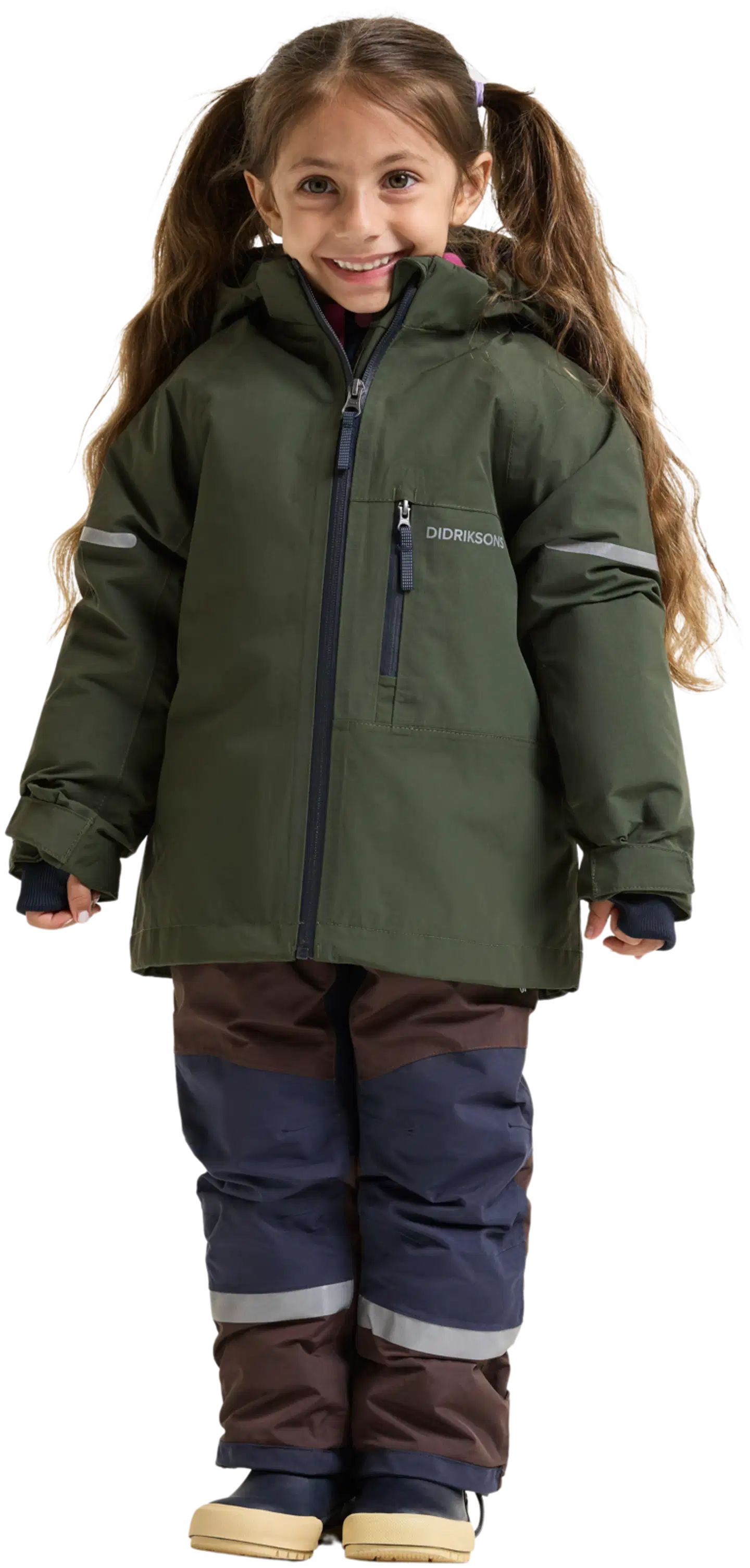Didriksons  lasten toppatakki Falken - Deep Green - 4