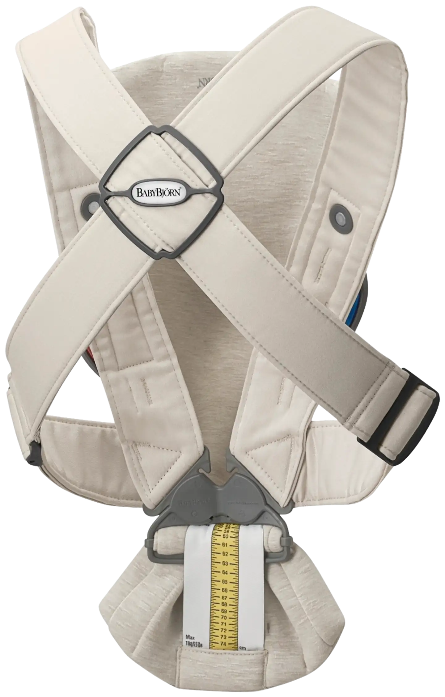 BabyBjörn vauvan kantoreppu mini - 3d jersey, vaalea beige - 3