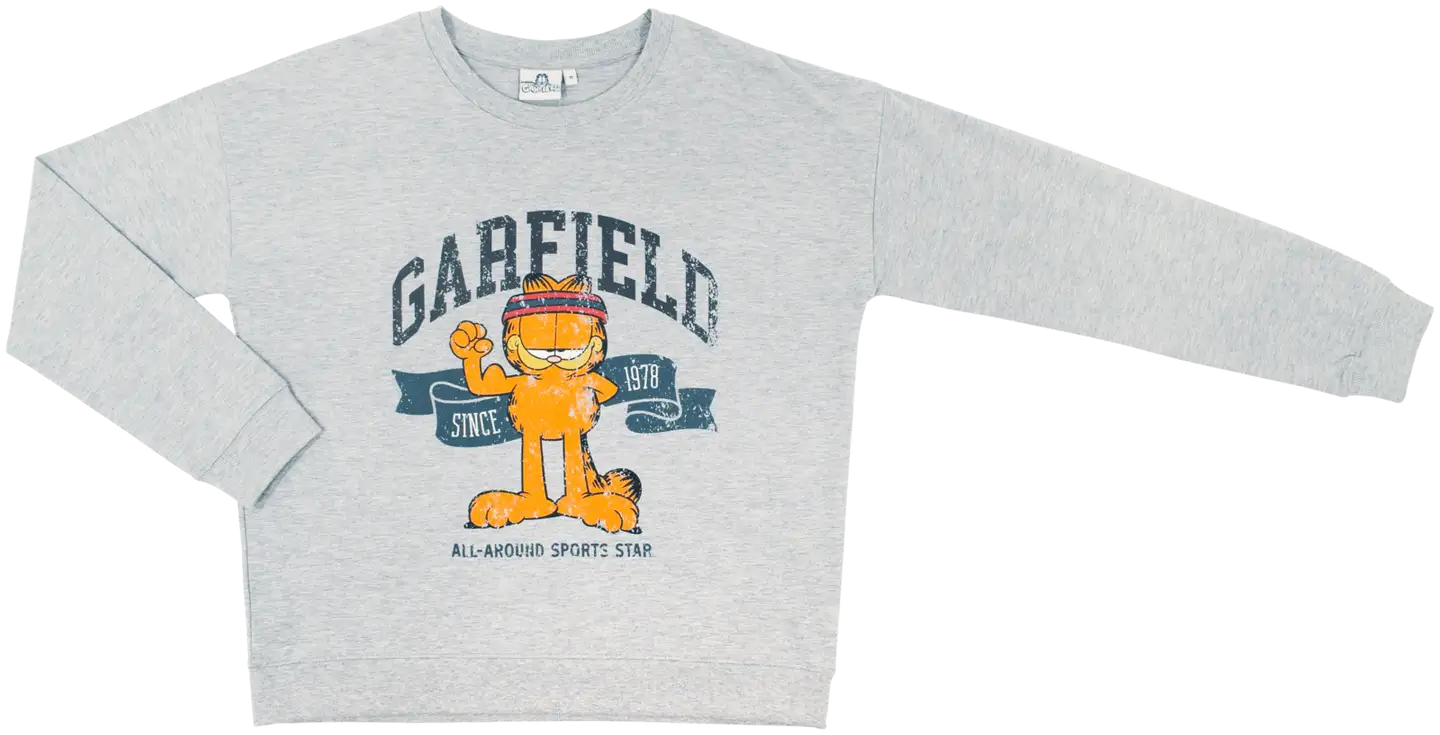 Garfield naisten collegepaita - HARMAA - 1