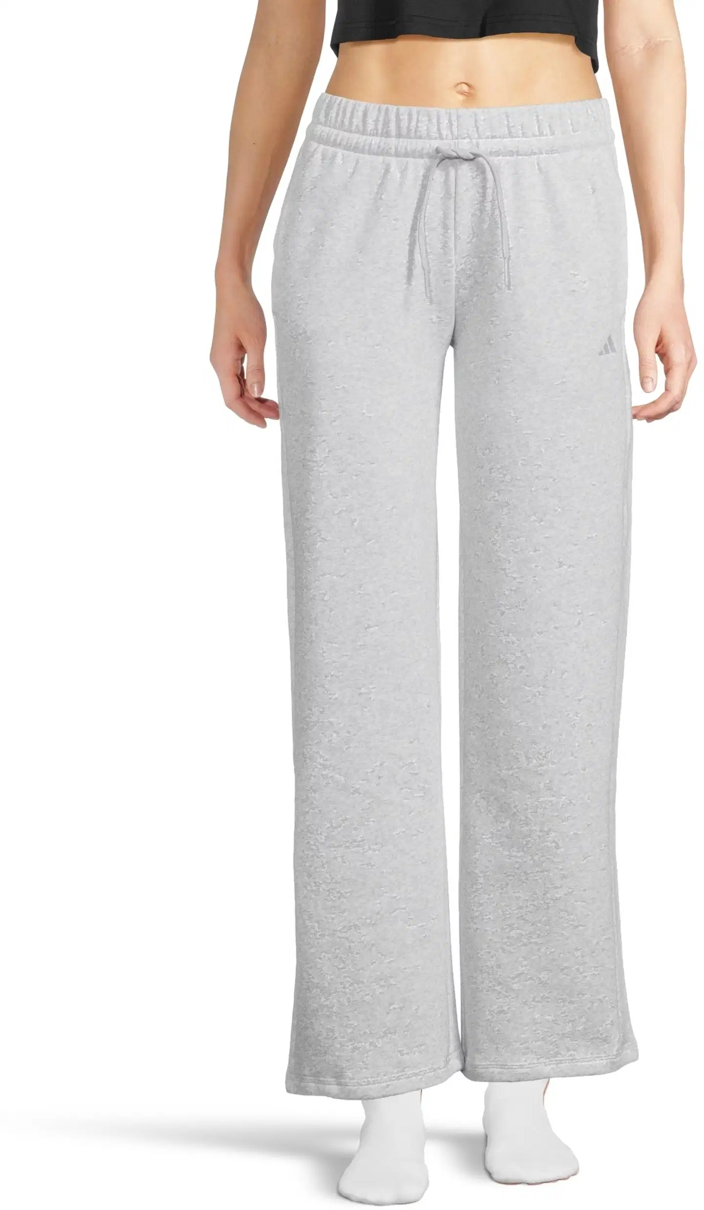 adidas naisten wide leg -joggersit JI6050 - Grey - 1