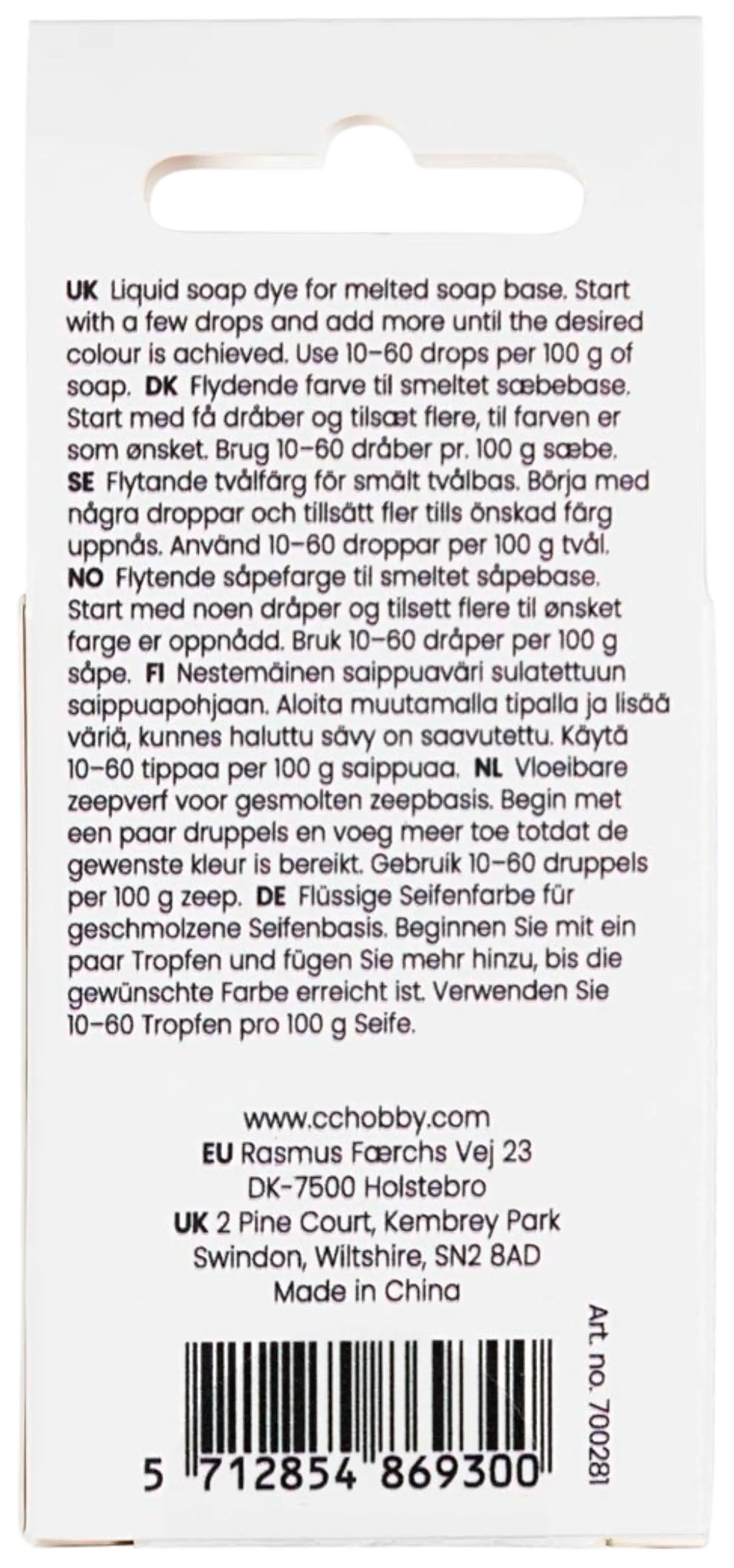 Creativ Company saippuaväri, sammaleenvihreä, 10 ml - 3