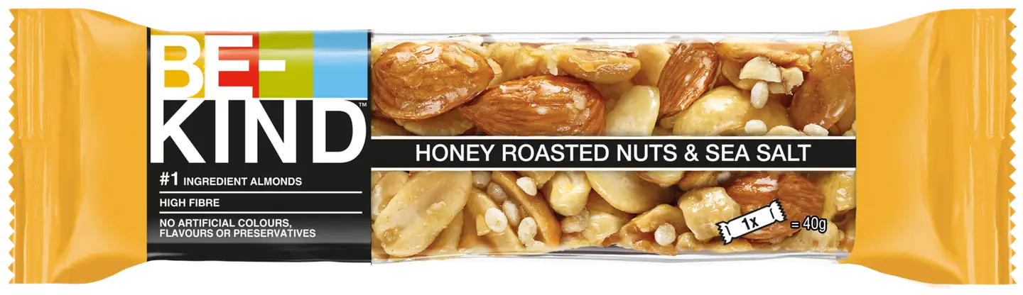 BE-KIND Honey Roasted Nuts & Sea Salt pähkinäpatukka (40 g)