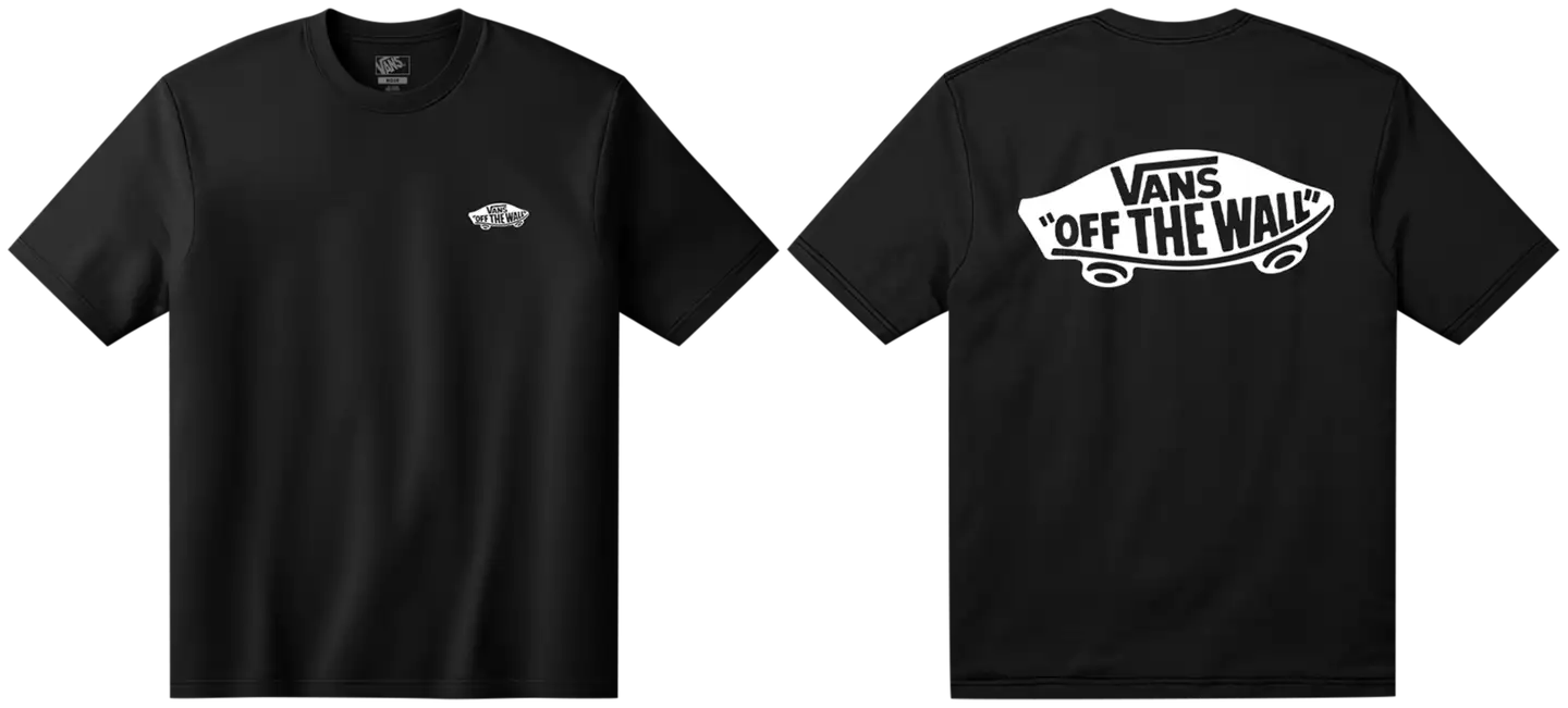 Vans miesten t-paita Double Standard - Black/white