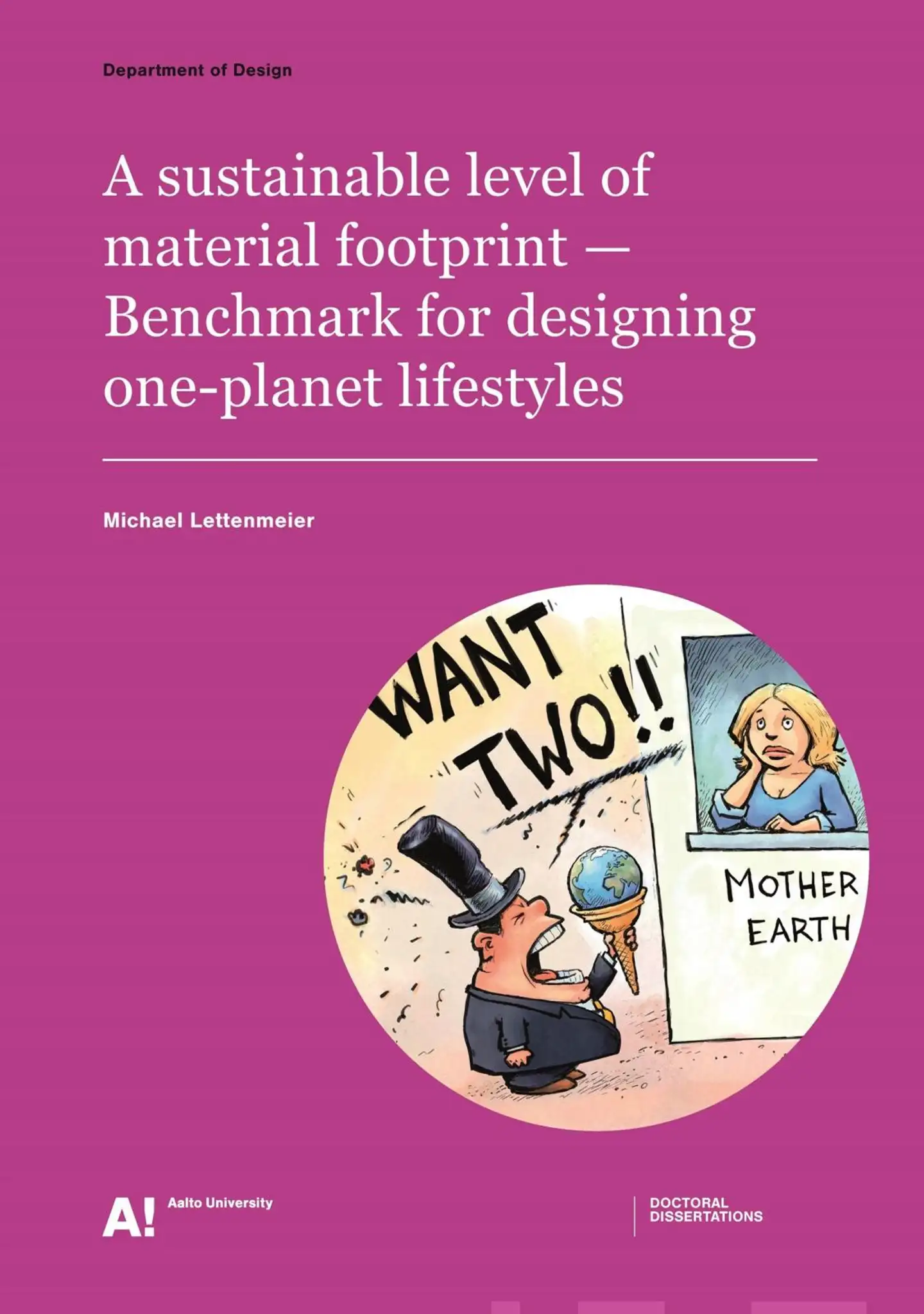 Lettenmeier, A sustainable level of material footprint - Benchmark for designing one-planet lifestyles