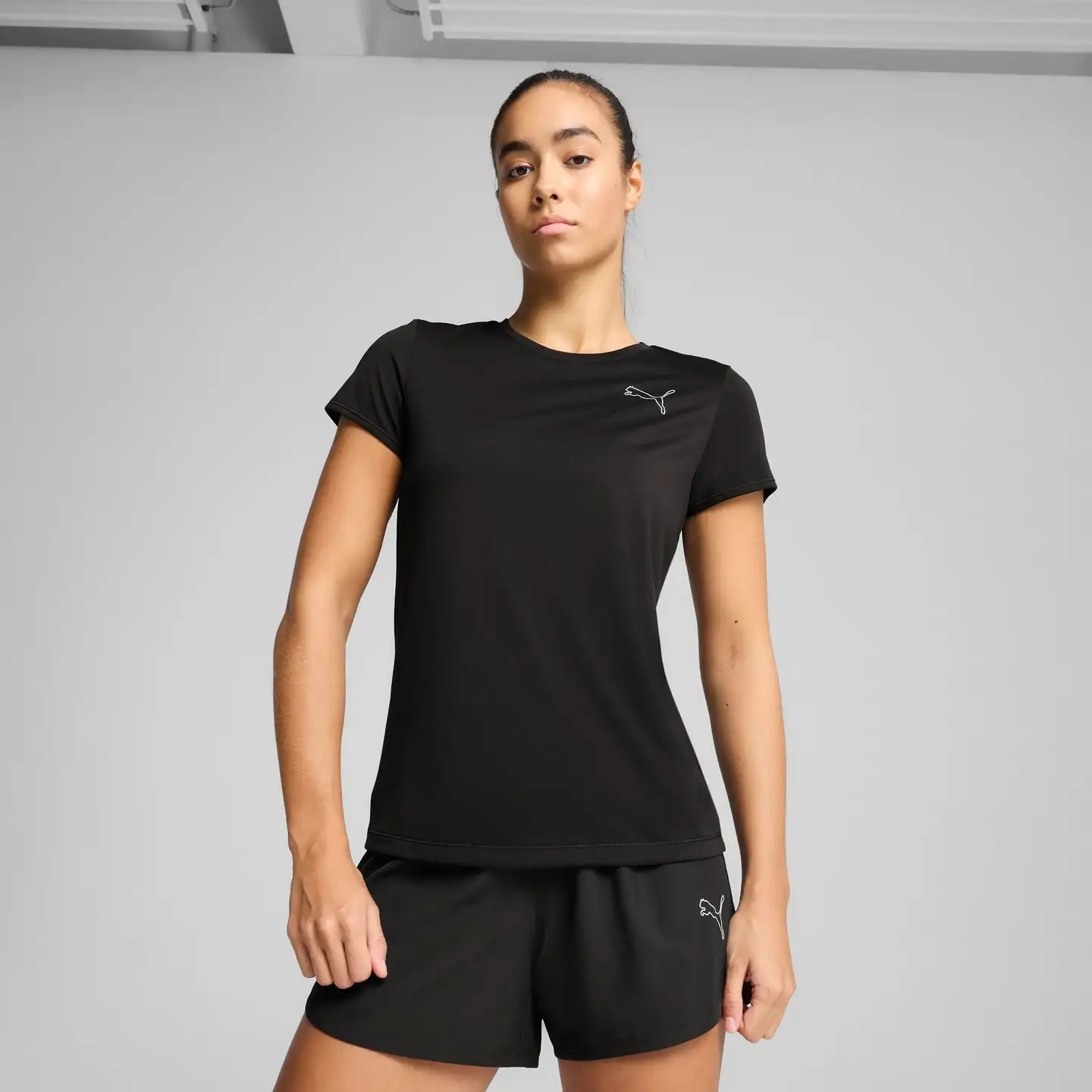 Puma naisten tekninen treenipaita Mass Merchants Active - BLACK - 3