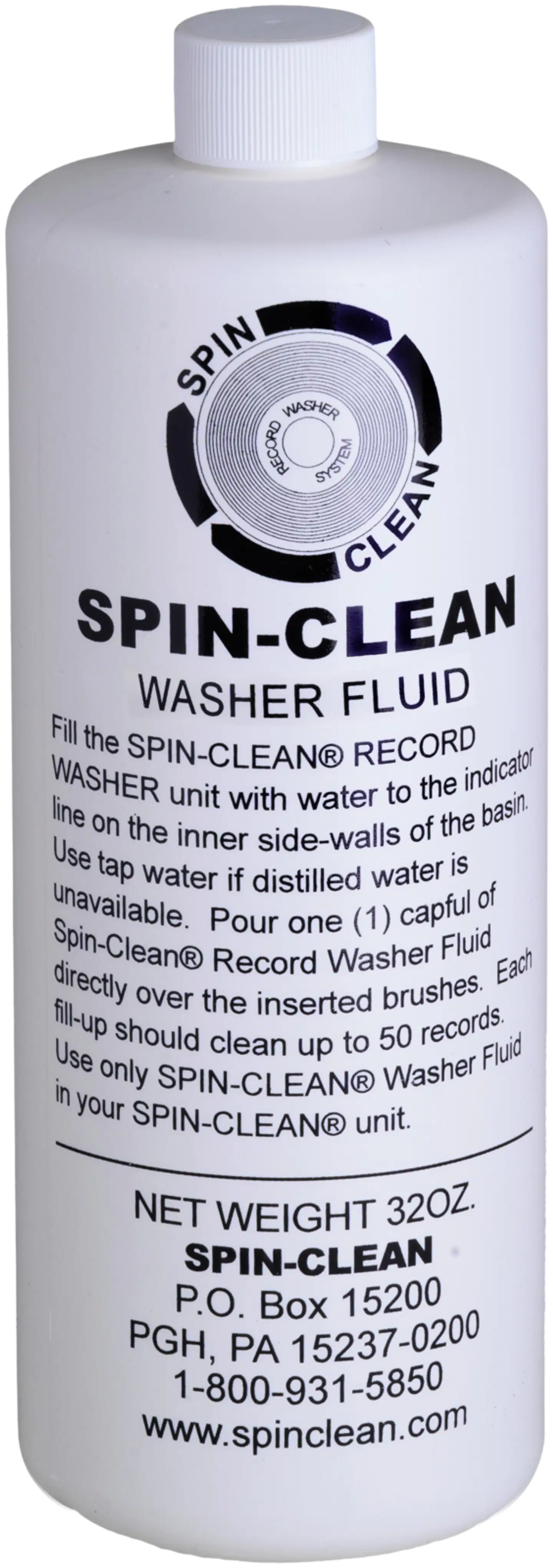 Pro-Ject Spin-Clean Washer Fluid MKIII pesuainetiiviste 32 Oz 944 ml