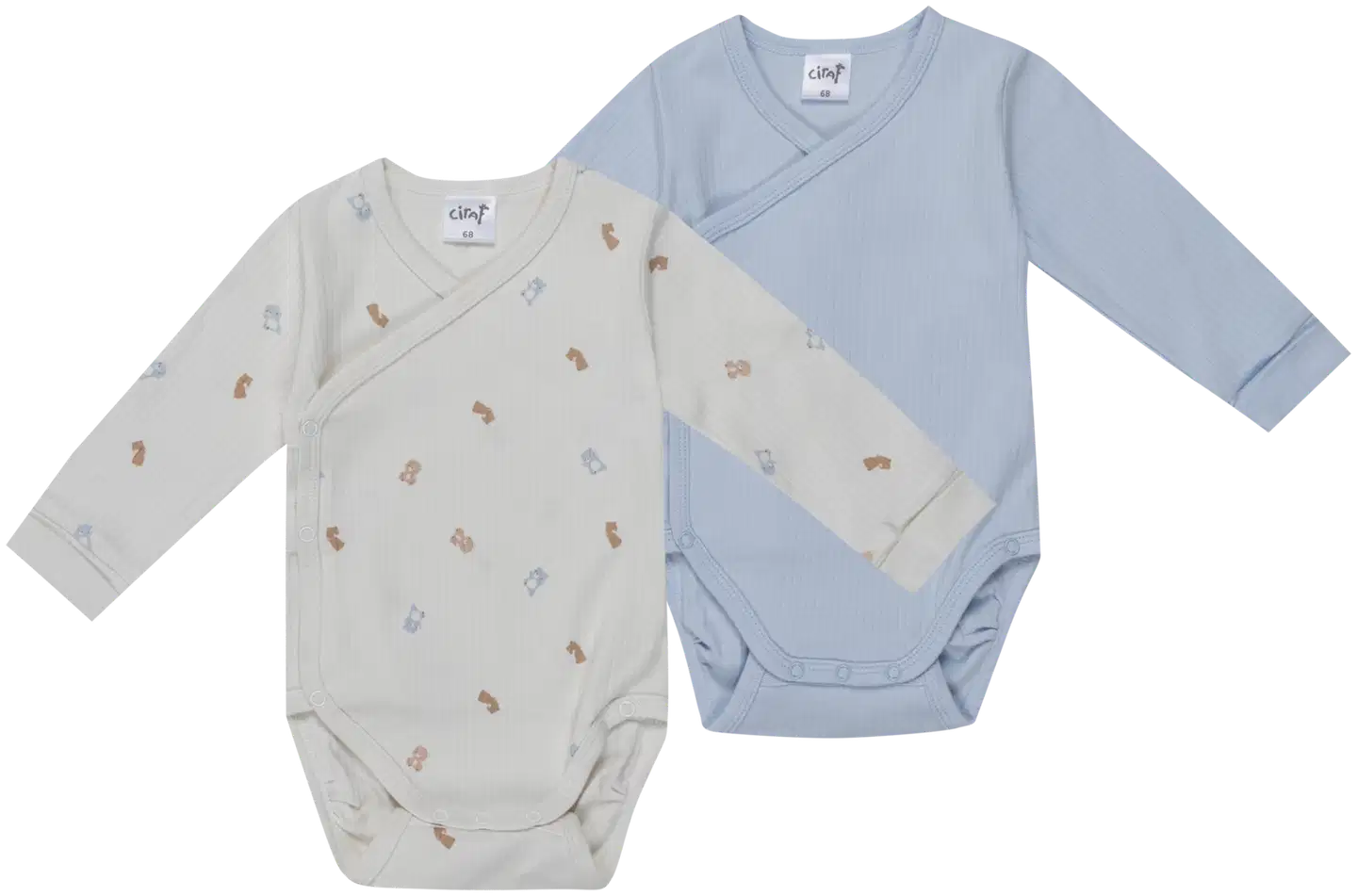 Ciraf vauvojen kietaisubody Nalle 250B263011 2-pack - blue bear - 1