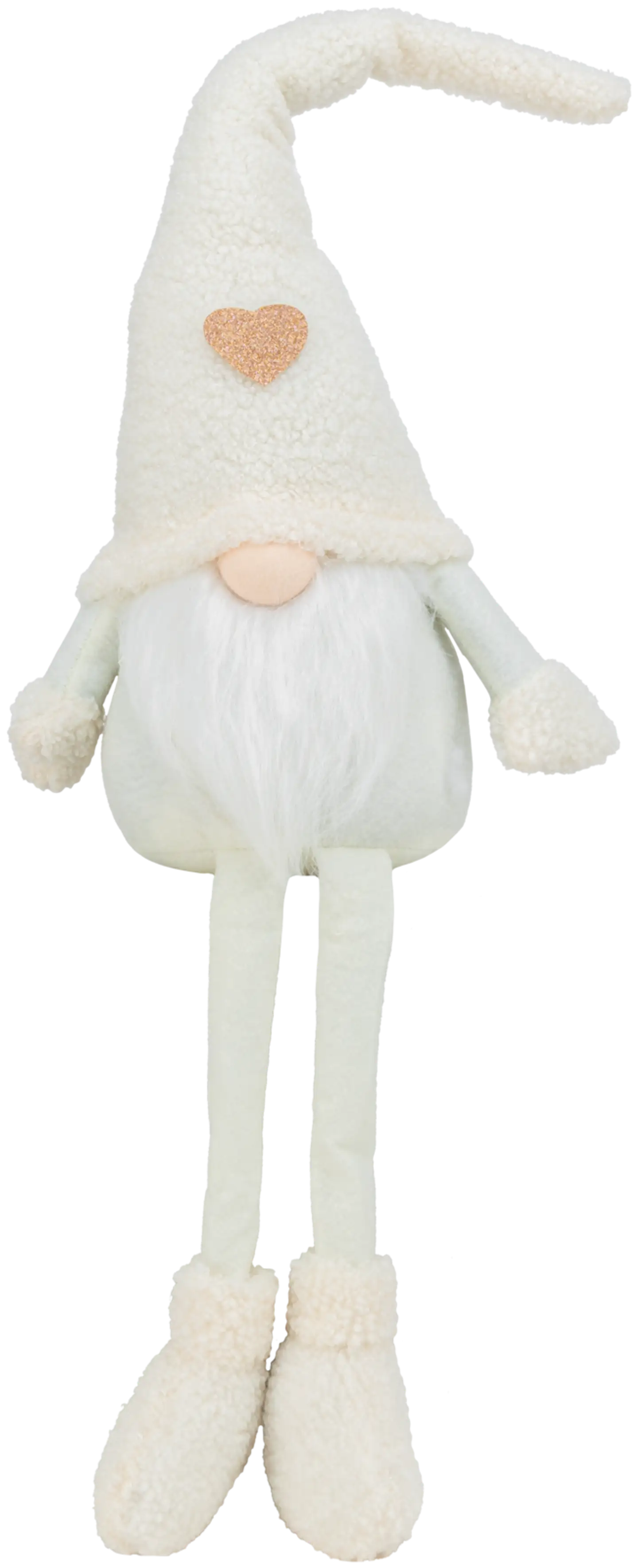 Tonttu Valkea istuva 68 cm