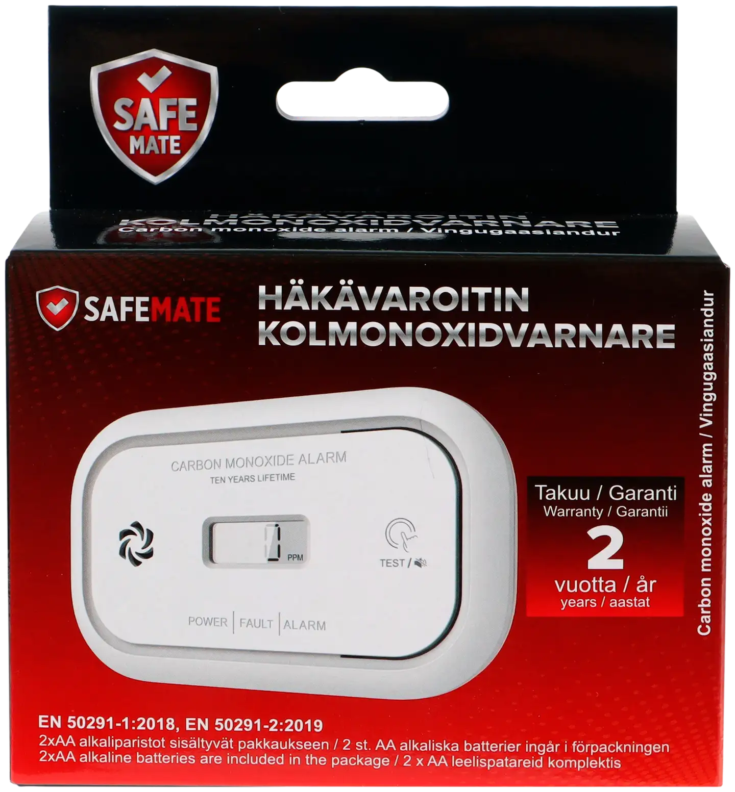 SafeMate häkävaroitin digitaalisella näytöllä - 1