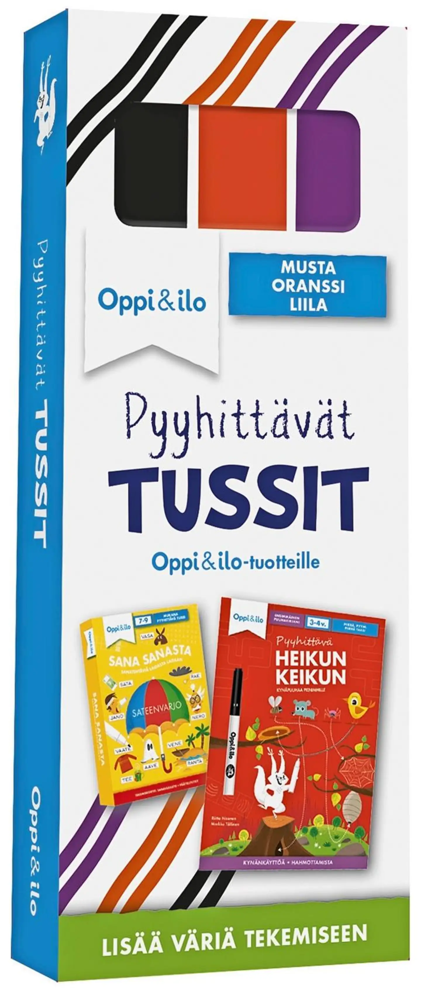 Oppi&ilo Pyyhittävät tussit 3kpl