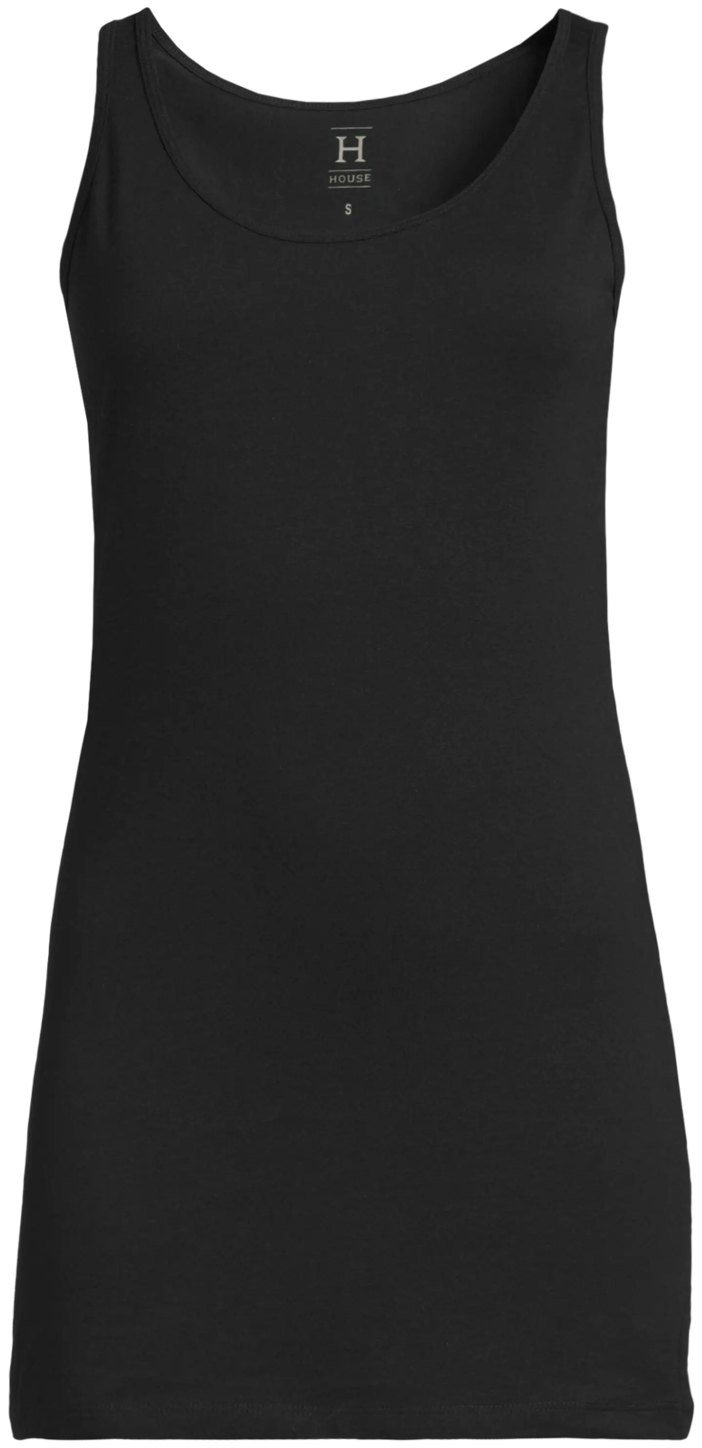 House naisten pitkä toppi Nina - Jet Black - 2