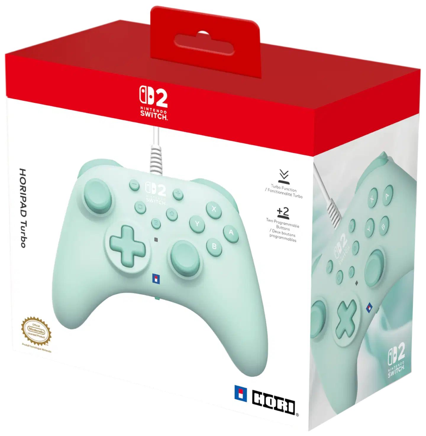 Horipad Turbo Switch 2 ohjain, minttu - 3