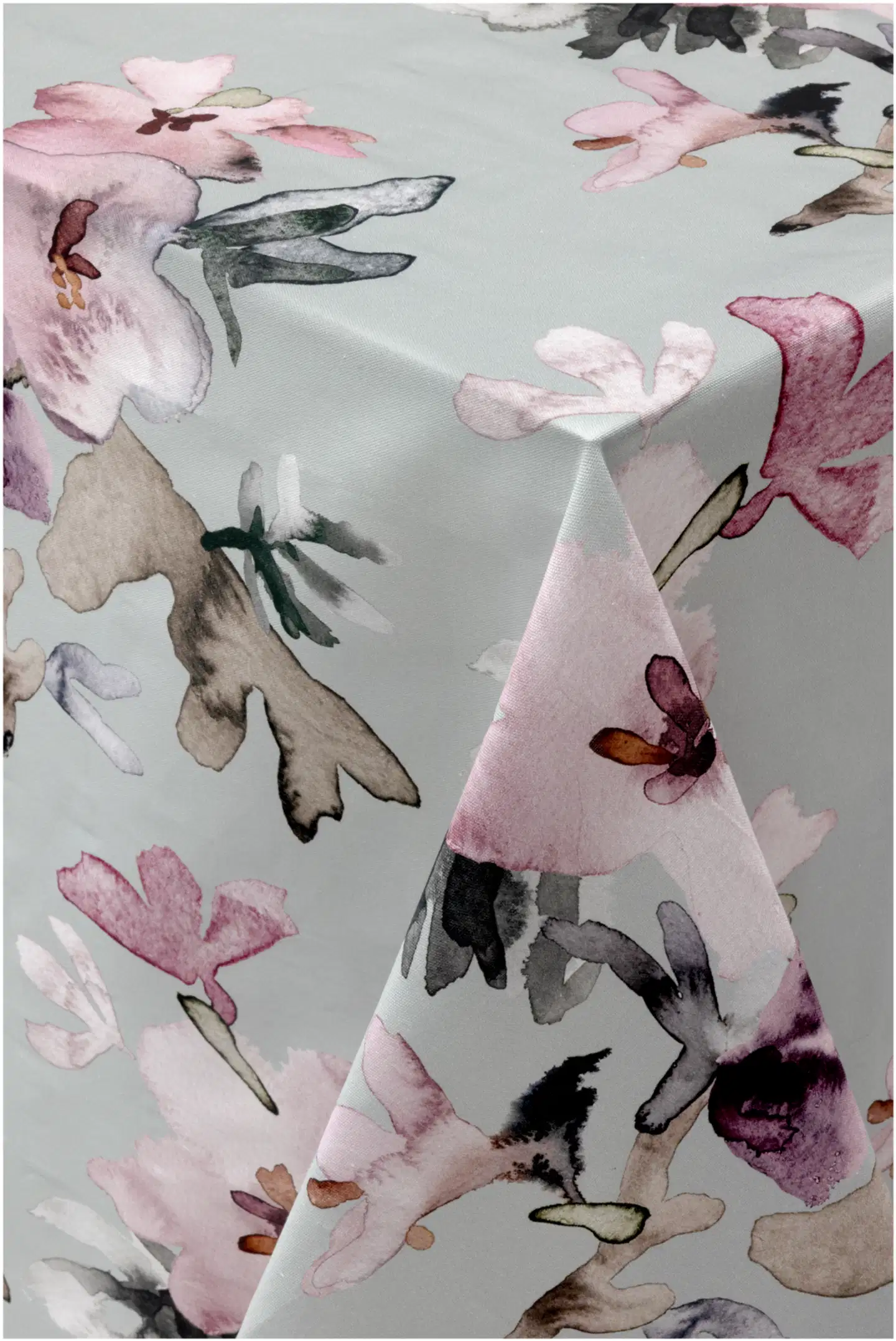 Pentik Hetki pöytäliina 145x250 cm kukka vihreä